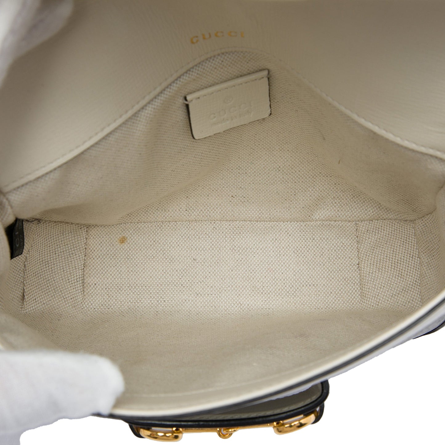Gucci Small GG Supreme Web Horsebit 1955 Crossbody