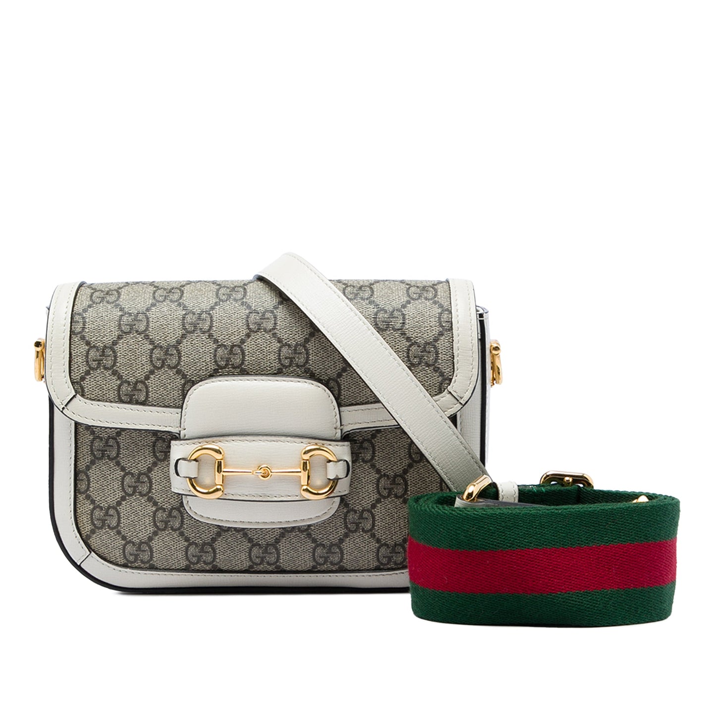 Gucci Small GG Supreme Web Horsebit 1955 Crossbody