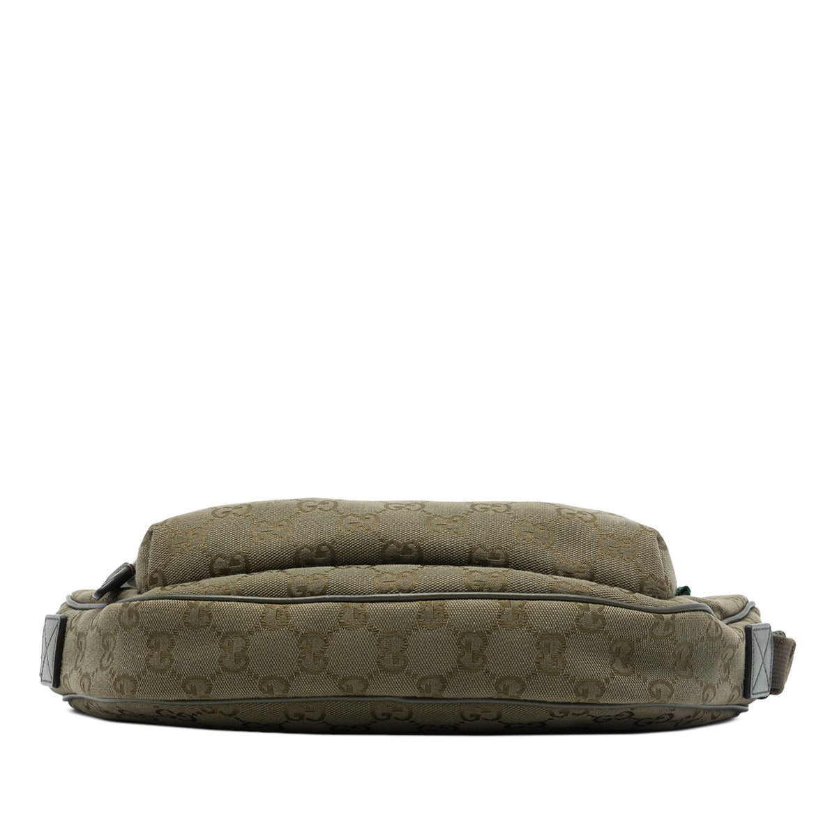 Gucci Large GG Canvas Web Sling Bag — Green