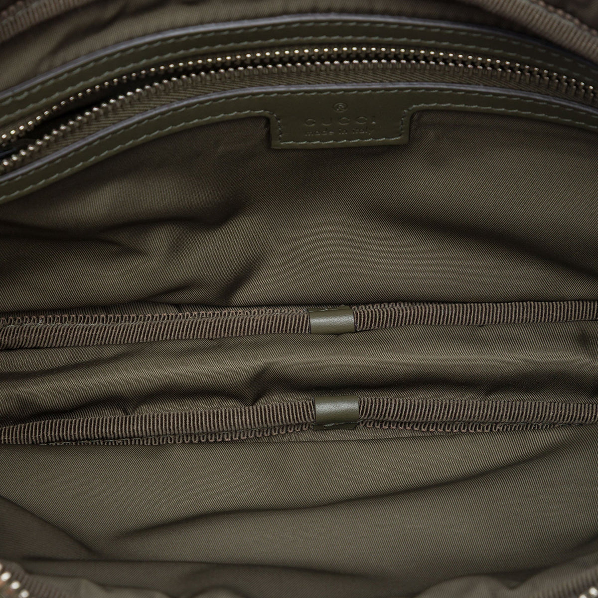 Gucci Large GG Canvas Web Sling Bag — Green