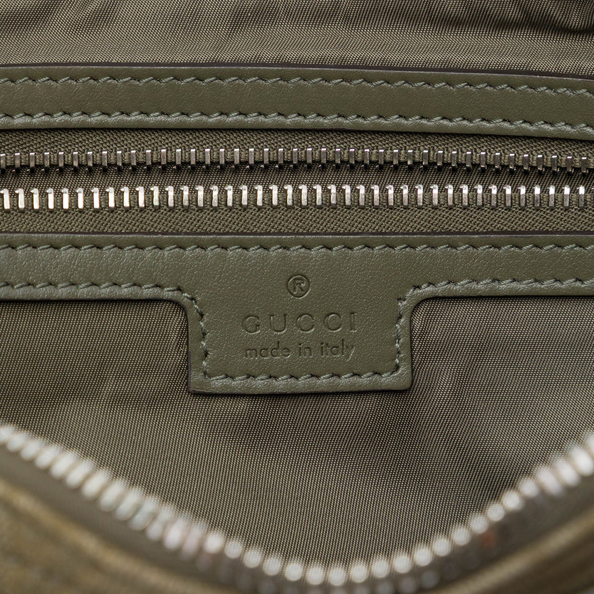 Gucci Large GG Canvas Web Sling Bag — Green