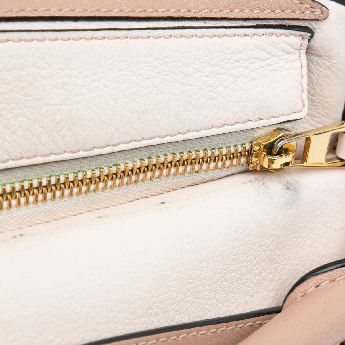 LOEWE Small Tricolor Calfskin and Suede Puzzle Satchel