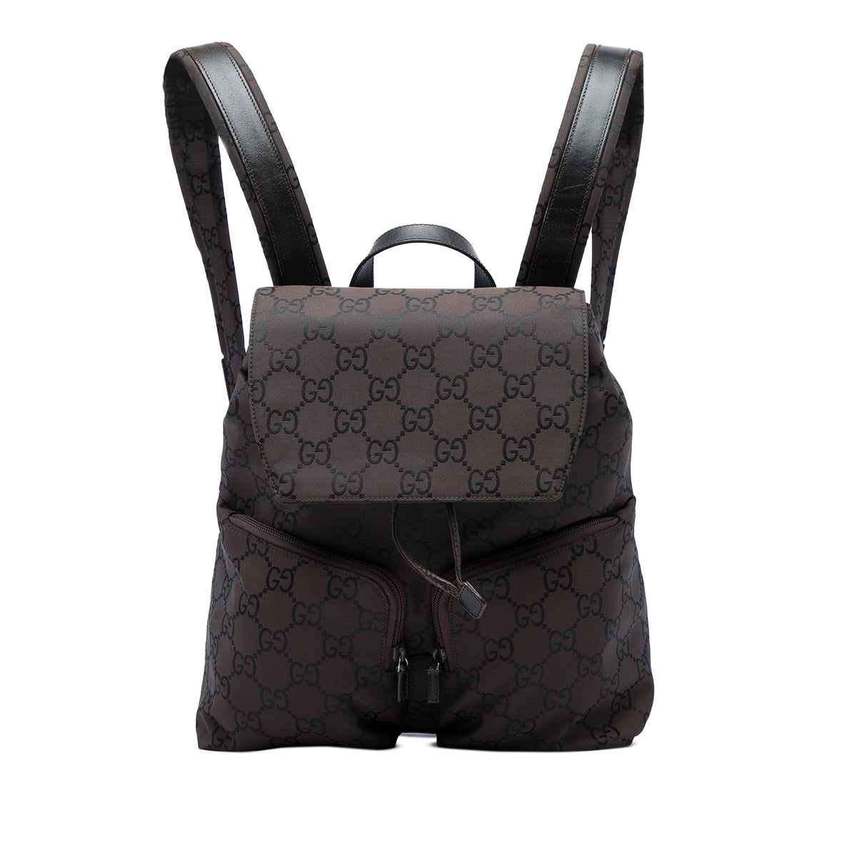 Gucci GG Nylon Backpack — Brown