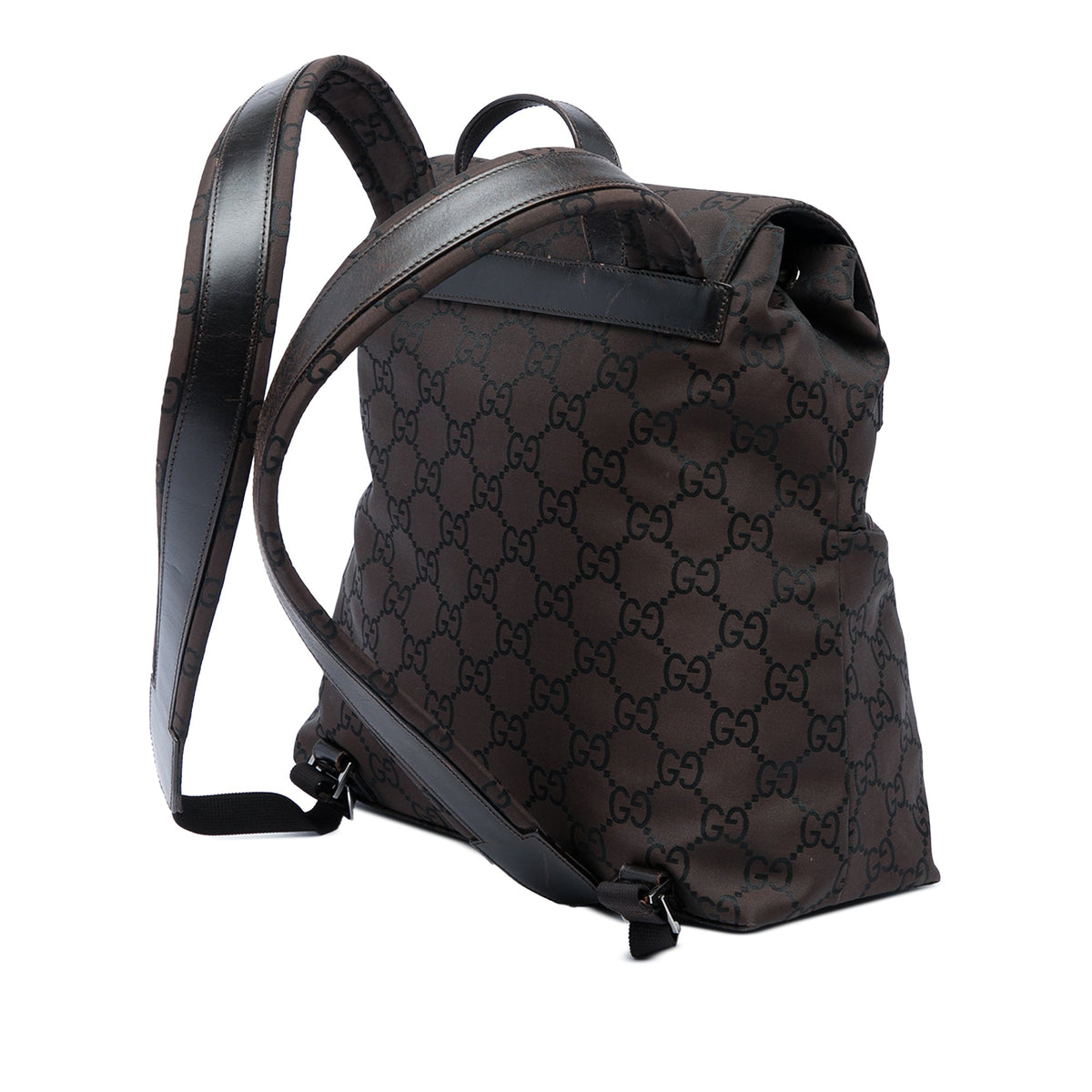 Gucci GG Nylon Backpack — Brown