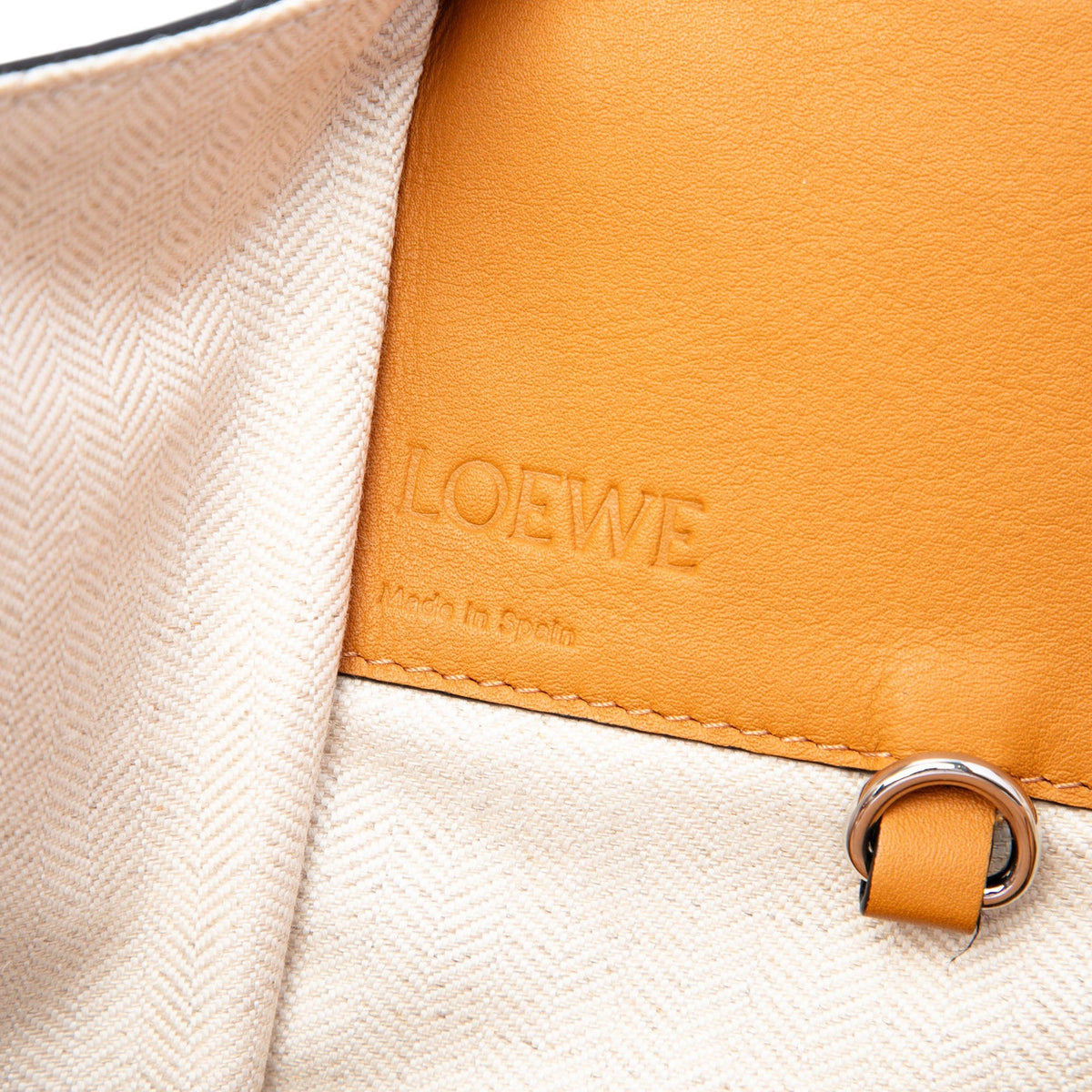 LOEWE Medium Bicolor Grained Calfskin Hammock Satchel