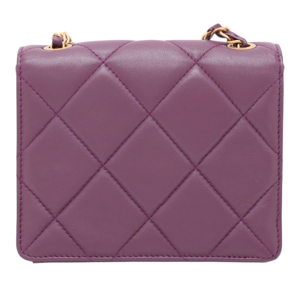Chanel Mini Paris-Le19M Lock My Treasures Flap Bag — Purple