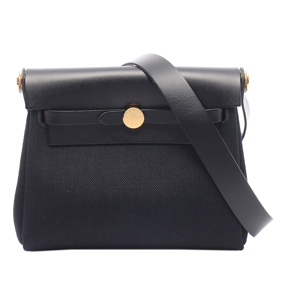 Hermès Military Toile and Vache Hunter Herbag Zip 20