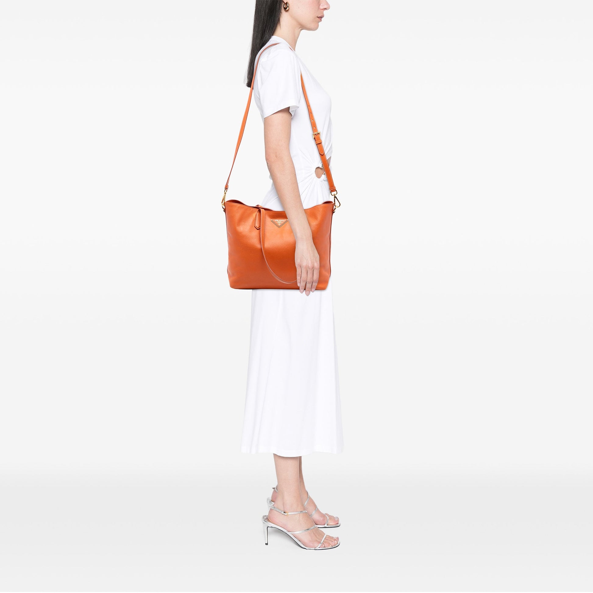 Prada Saffiano Open Convertible Tote