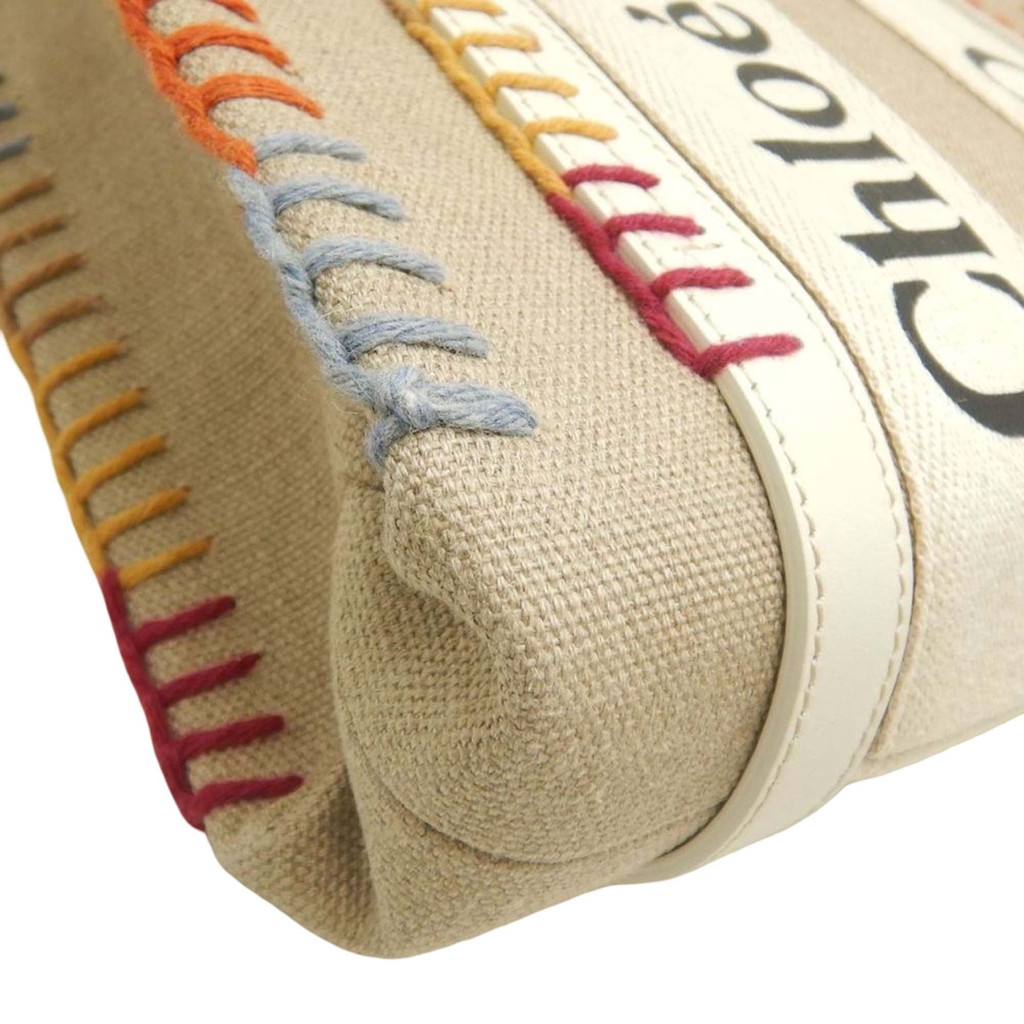 Chloé Small Canvas Stitch Woody Tote