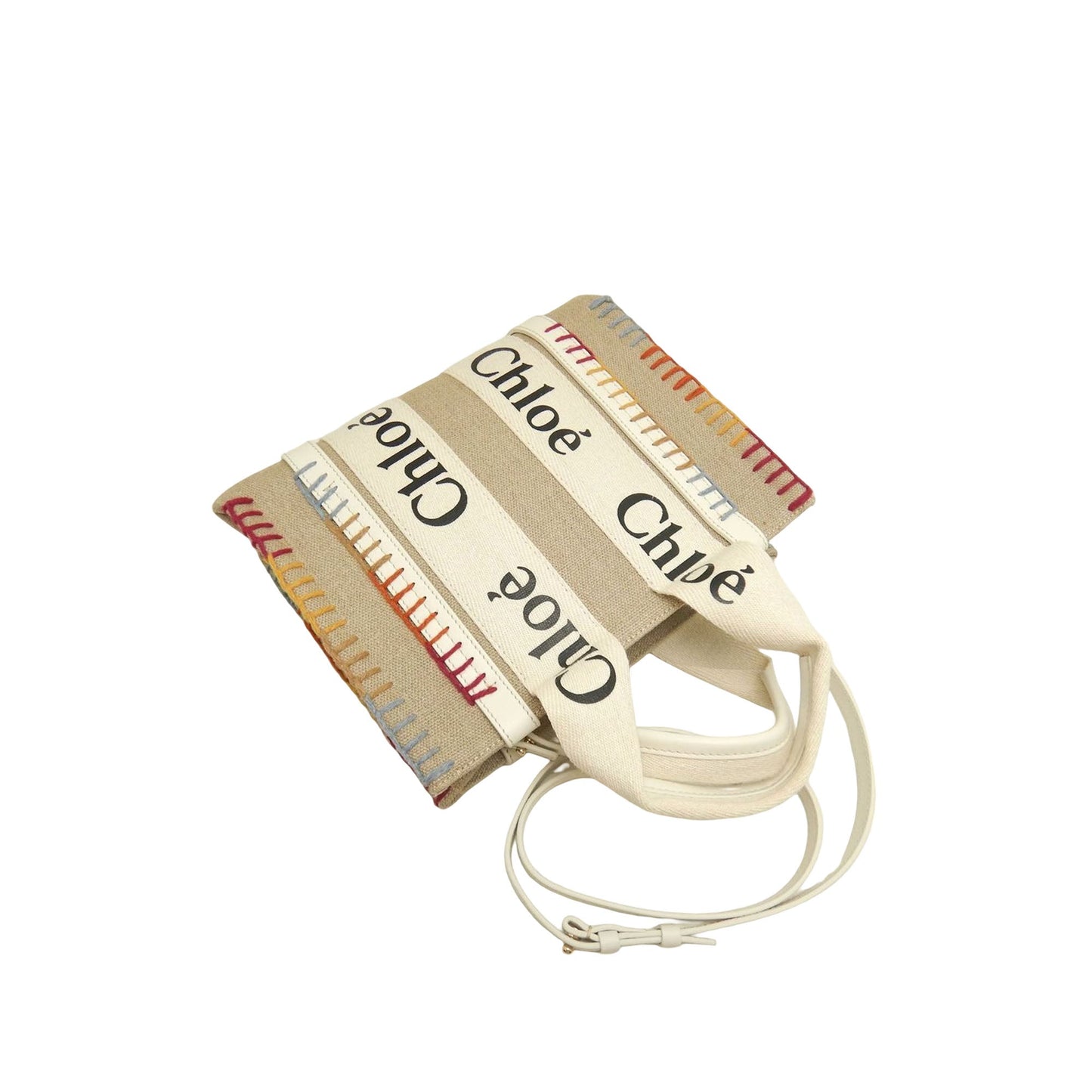 Chloé Small Canvas Stitch Woody Tote