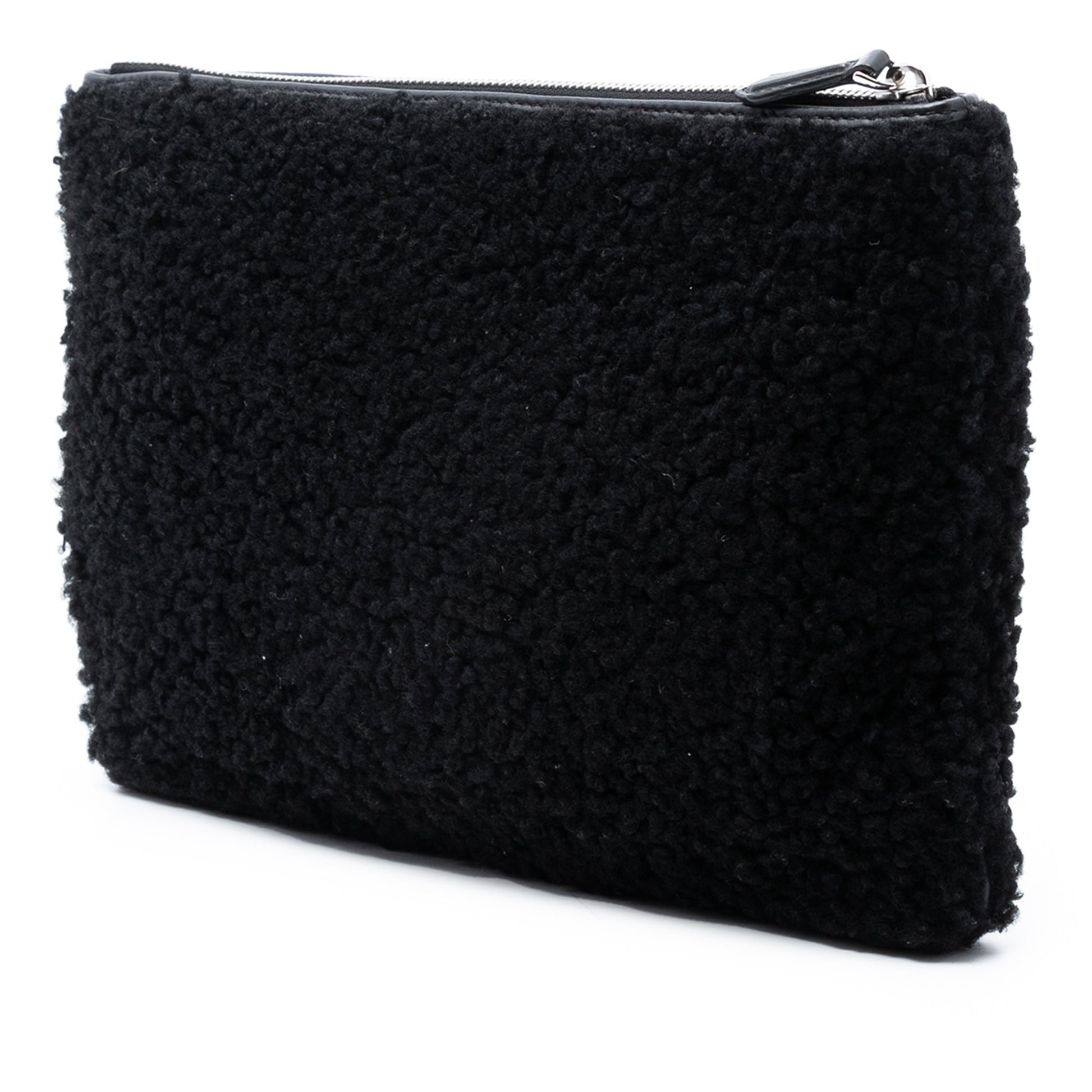 Fendi Shearling FF Flat Pouch
