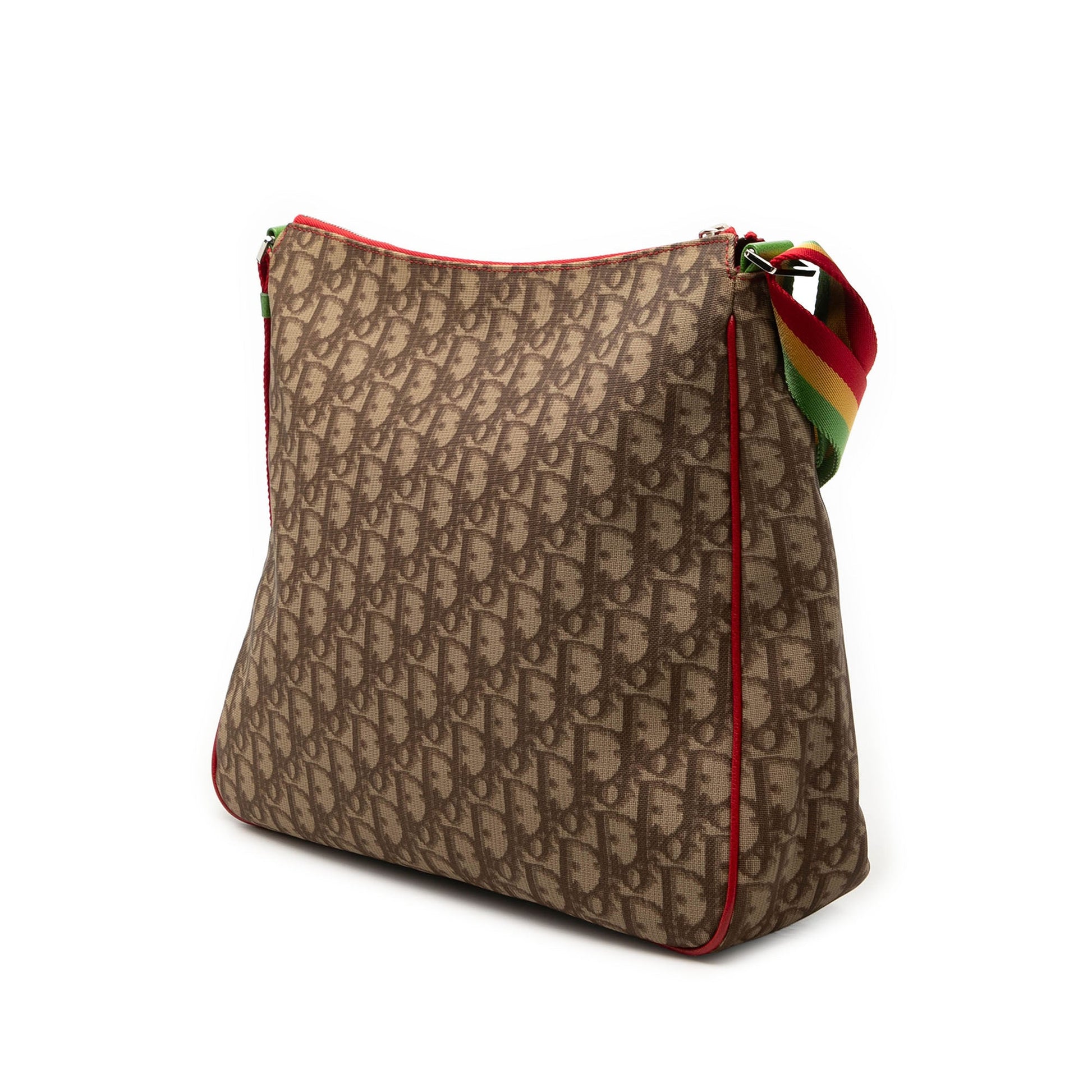 Dior Diorissimo Trotter Coated Canvas Rasta Crossbody