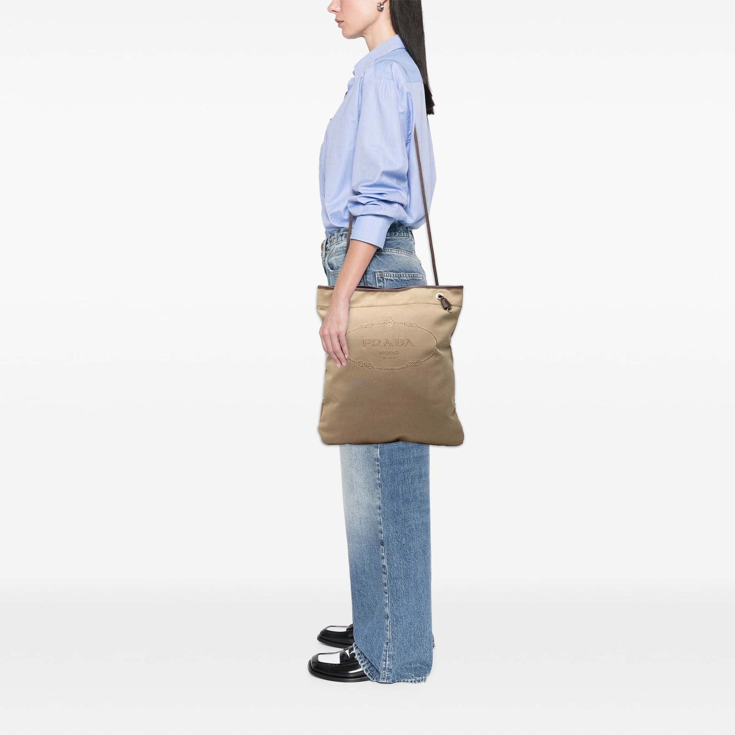 Prada Canvas Canapa Logo Crossbody