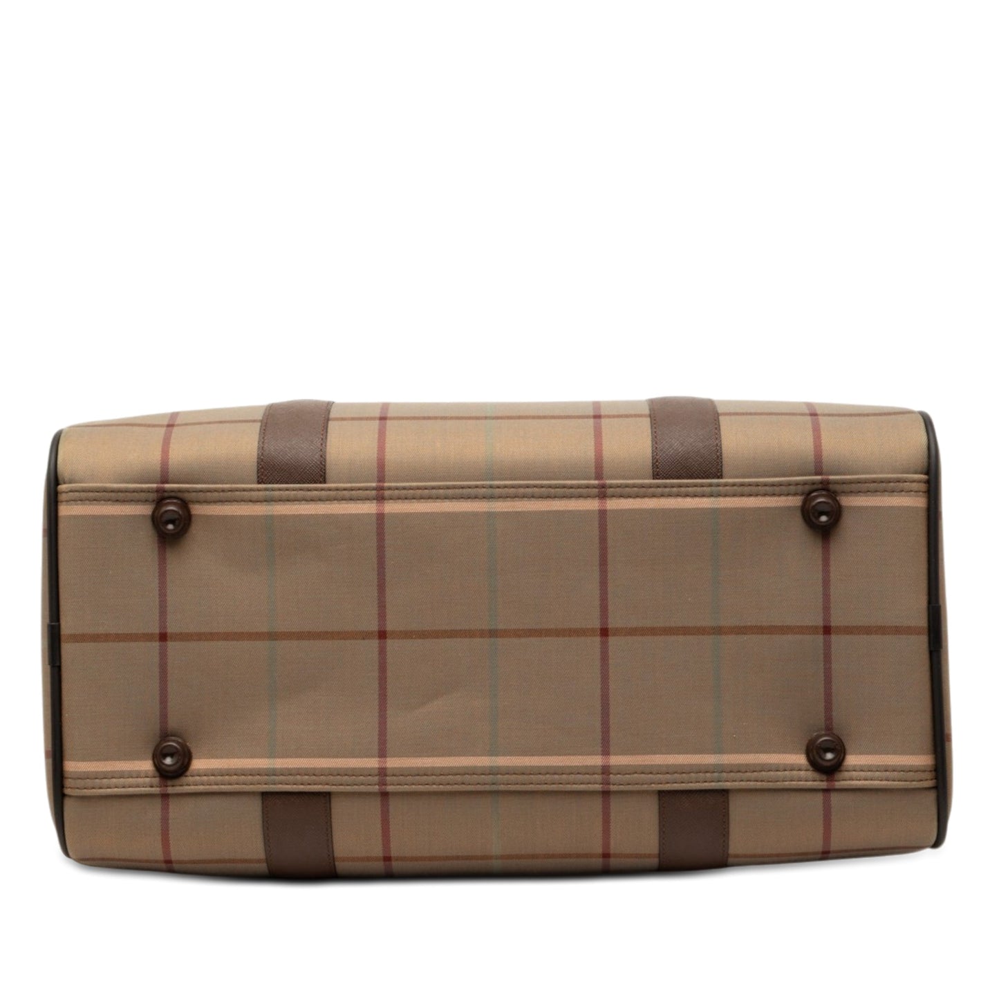 Burberry Vintage Check Canvas Boston Bag