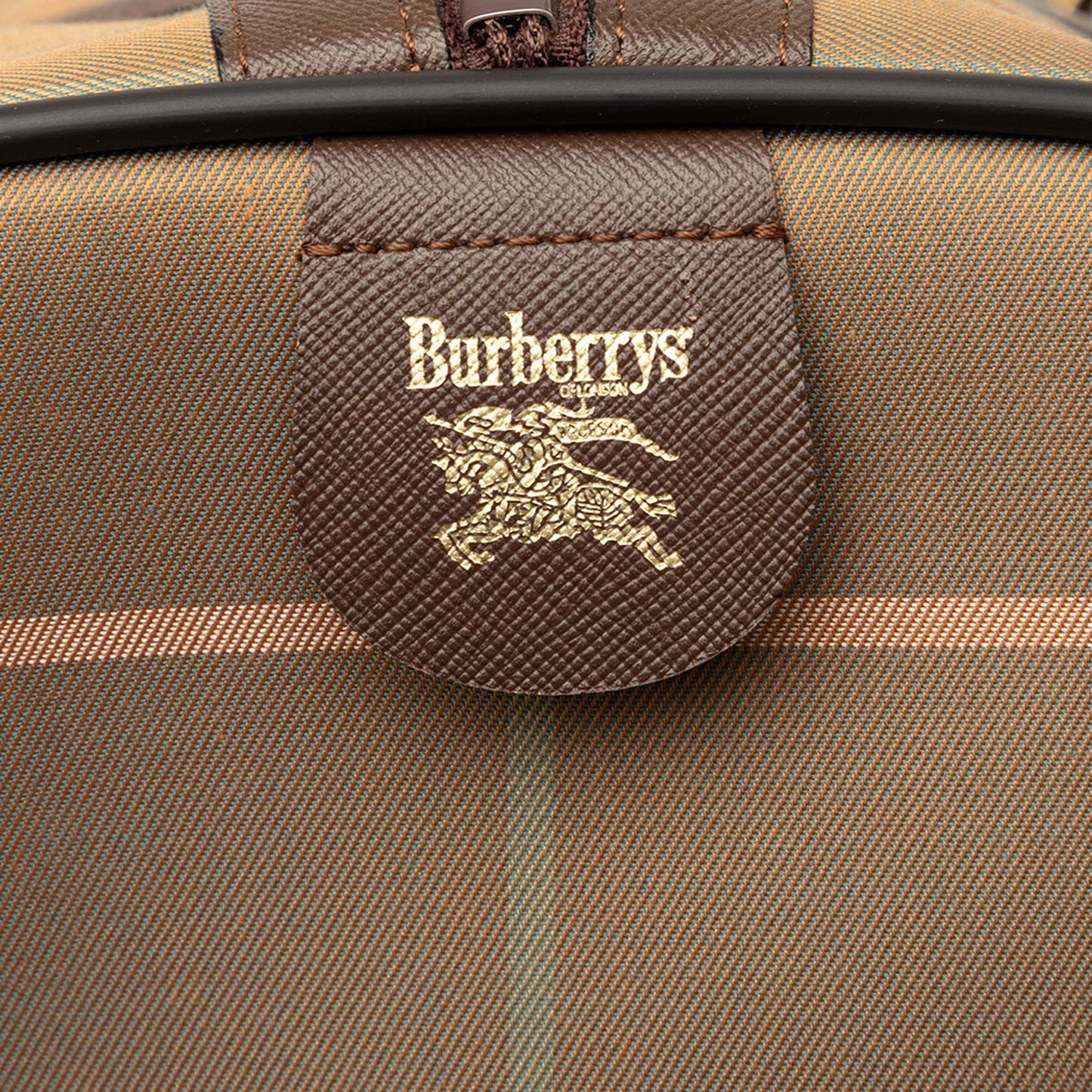 Burberry Vintage Check Canvas Boston Bag