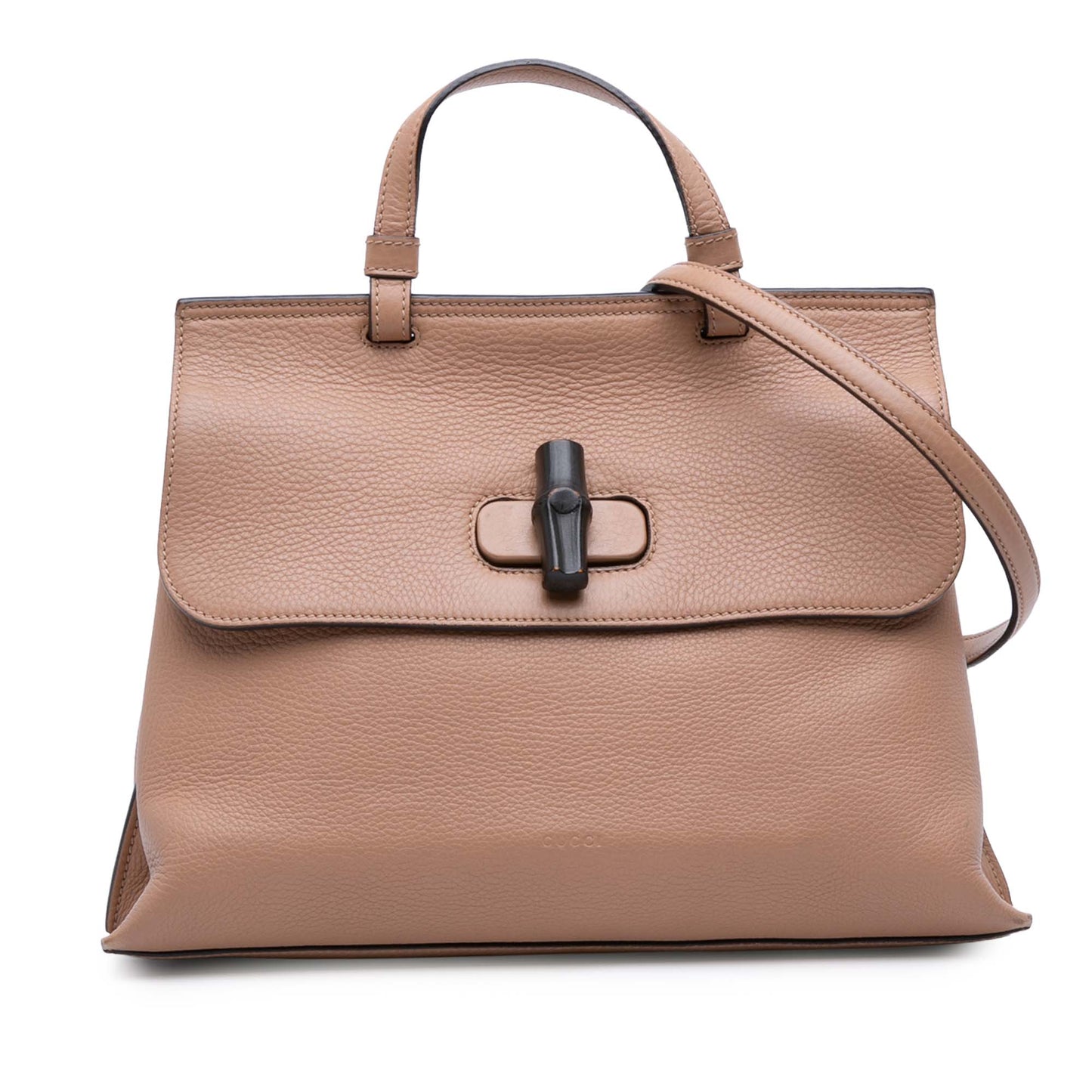 Gucci Medium Leather Bamboo Daily Satchel