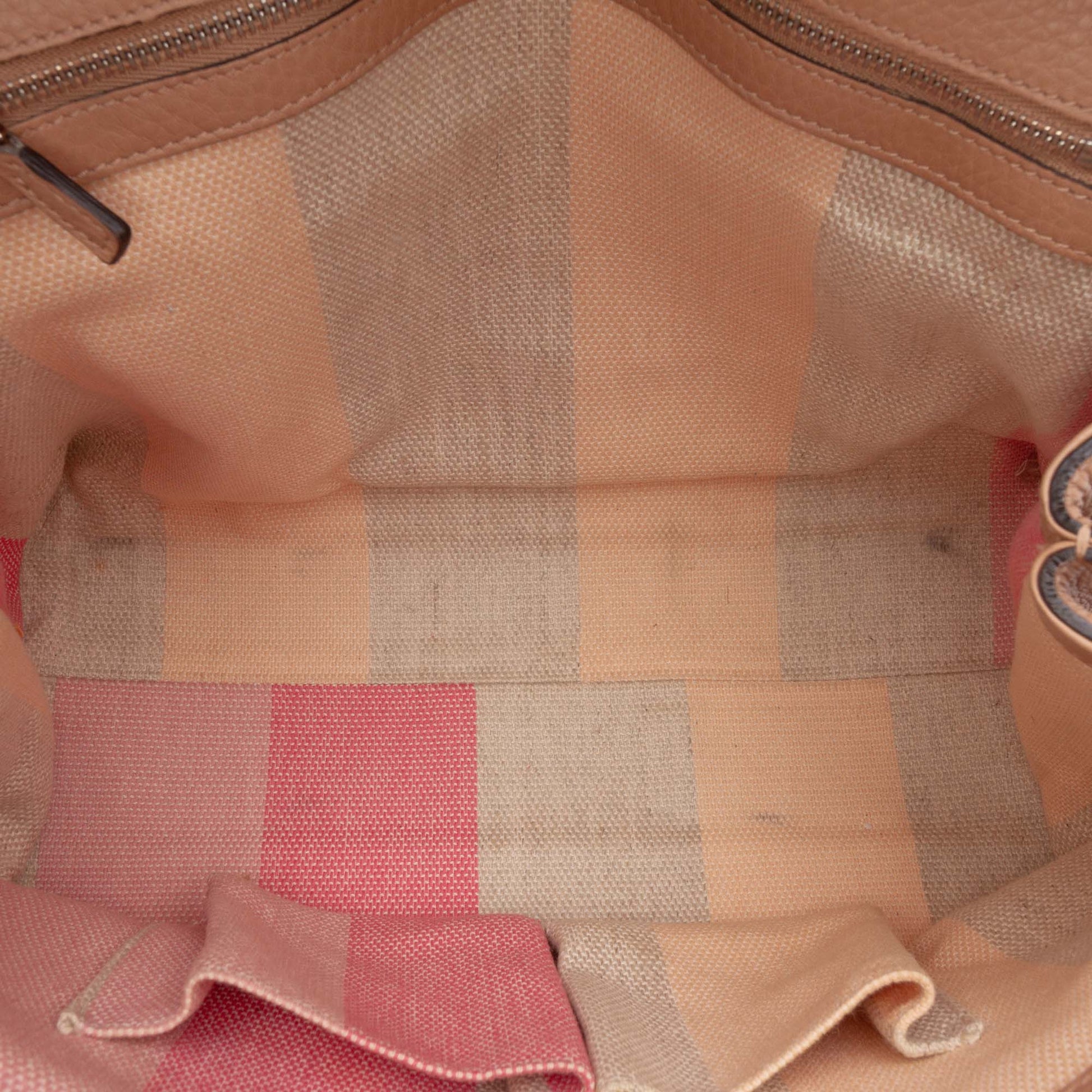 Gucci Medium Leather Bamboo Daily Satchel