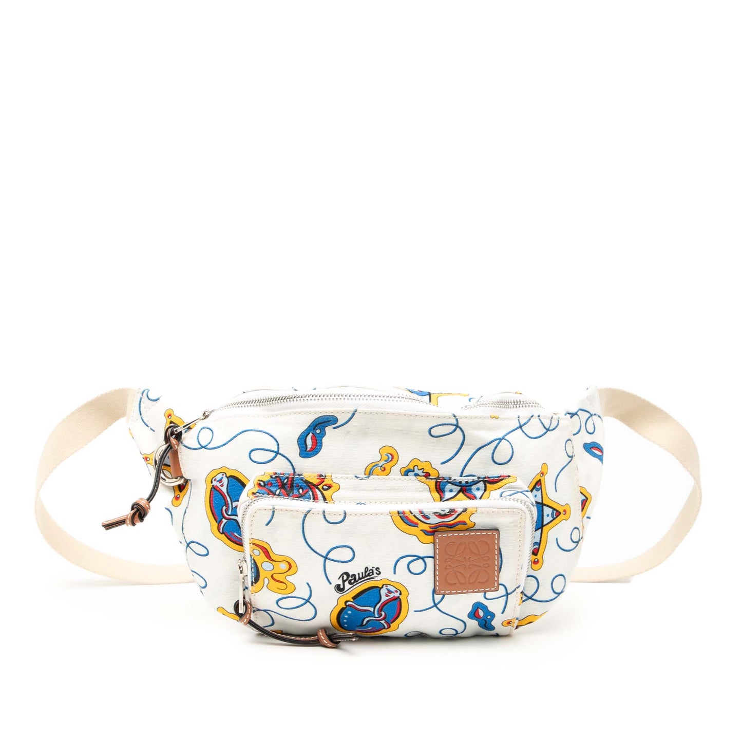 LOEWE Paulas Ibiza Printed Canvas Belt Bag