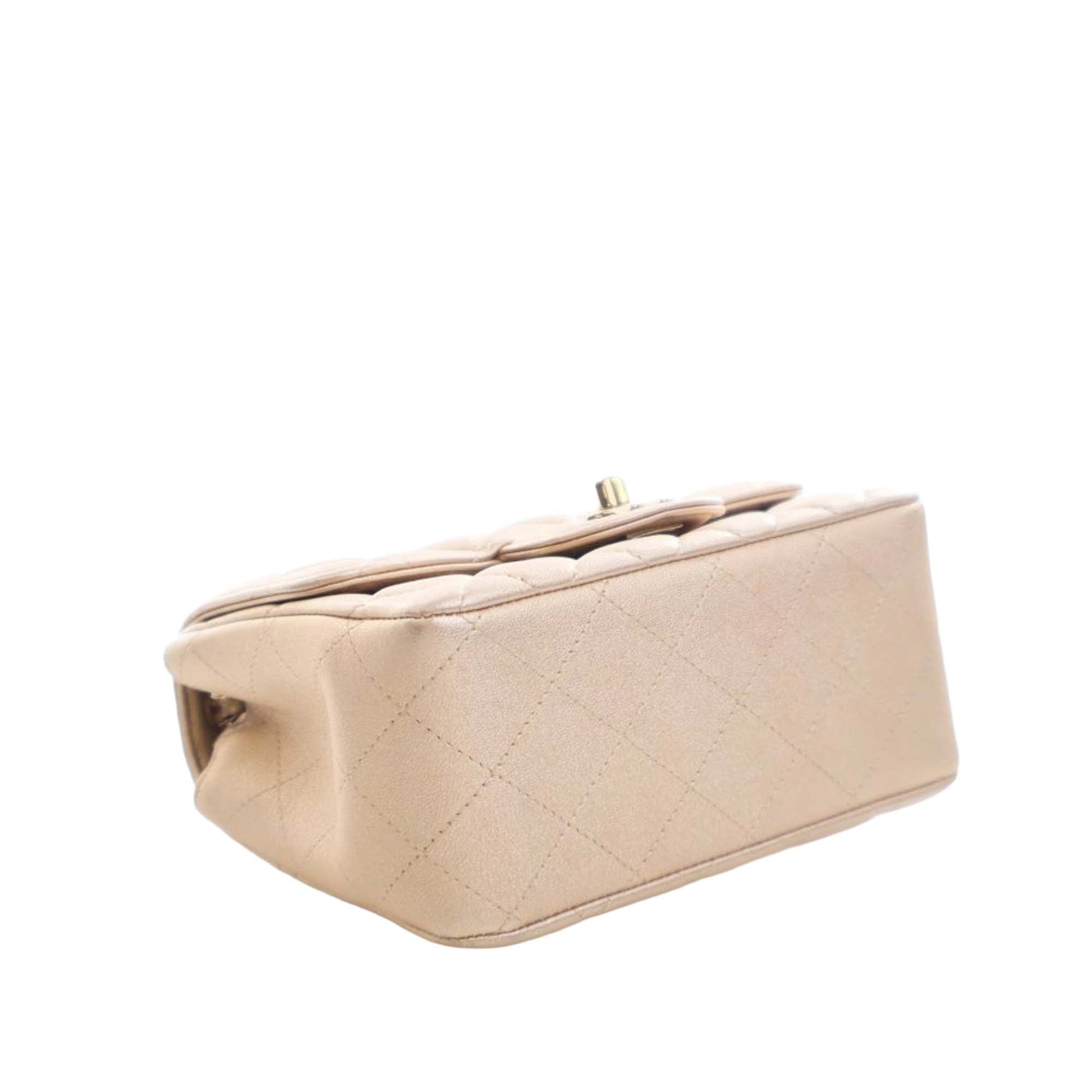 Chanel Mini Square Classic Lambskin Single Flap