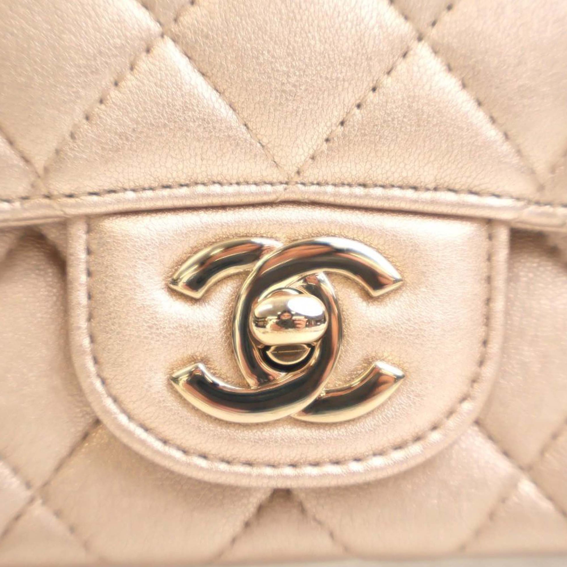 Chanel Mini Square Classic Lambskin Single Flap