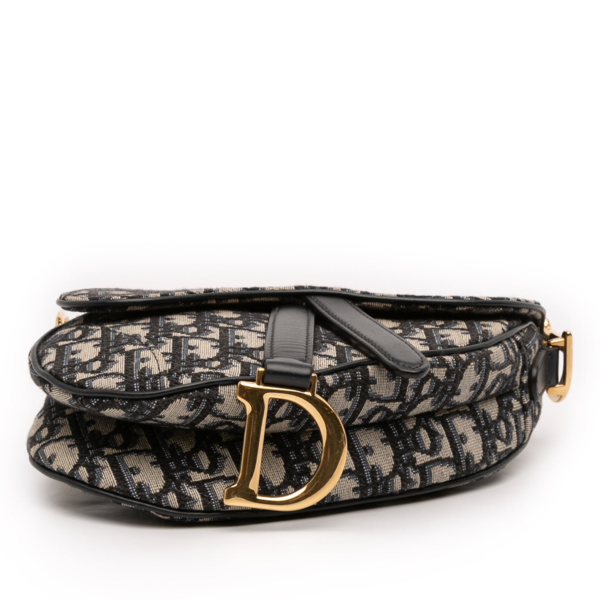 Dior Mini Oblique Canvas Saddle Bag