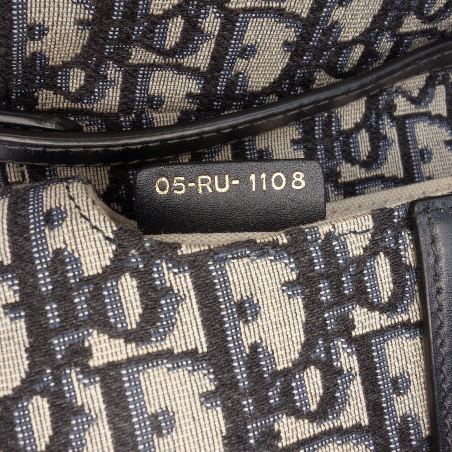 Dior Mini Oblique Canvas Saddle Bag
