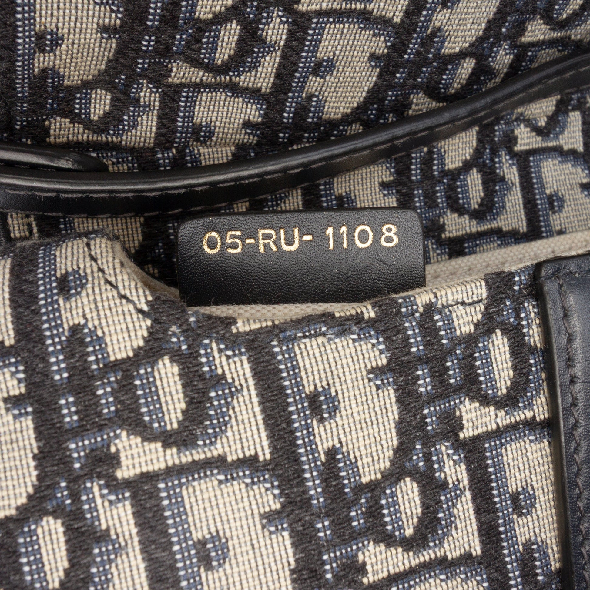 Dior Mini Oblique Canvas Saddle Bag