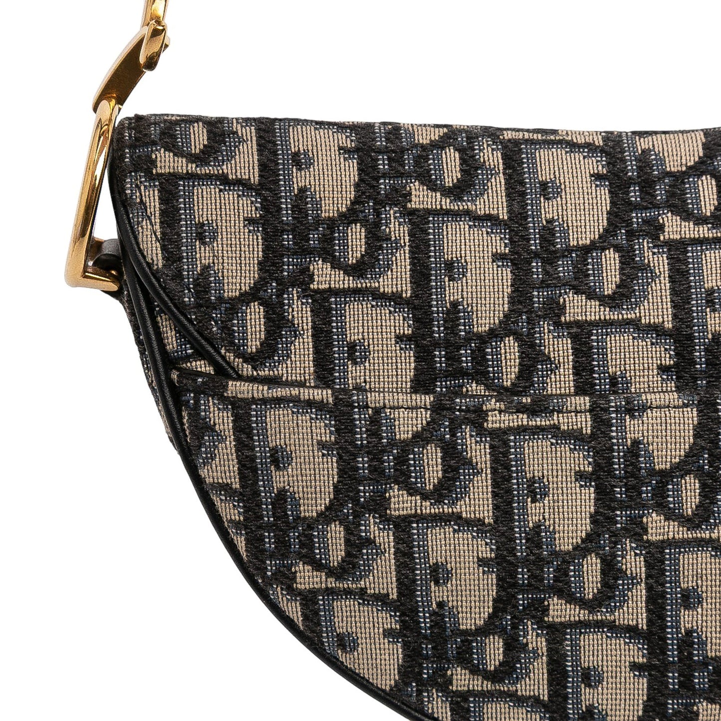 Dior Mini Oblique Canvas Saddle Bag