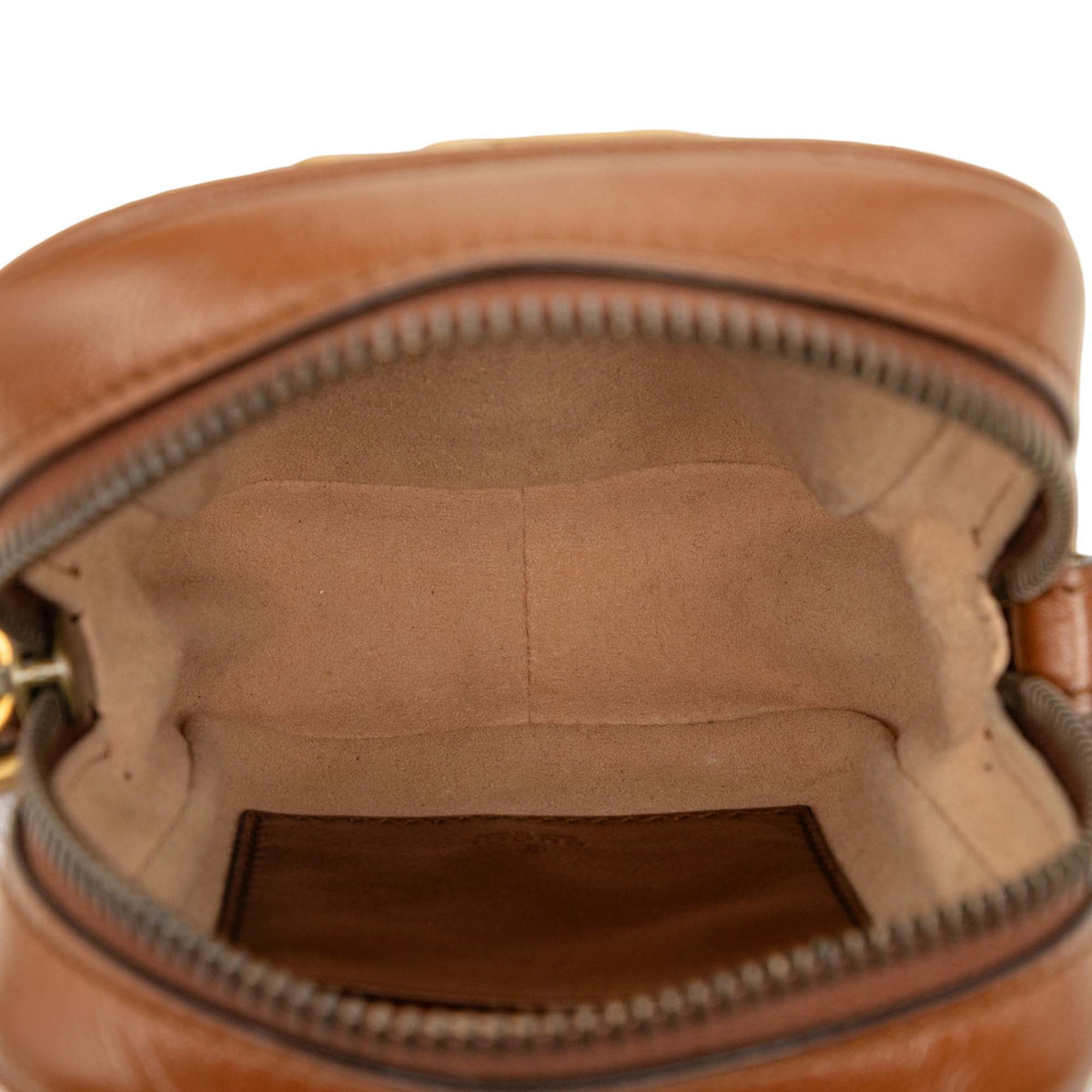 Gucci Mini GG Marmont Matelasse Calfskin Crossbody — Brown