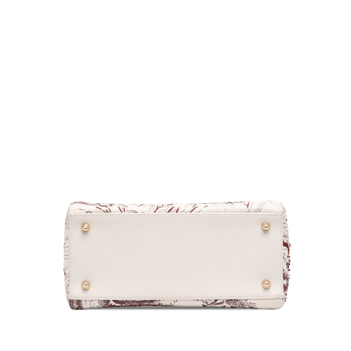 Dior Medium Smooth Calfskin Embroidered Beaded Toile de Jouy Lady Dior