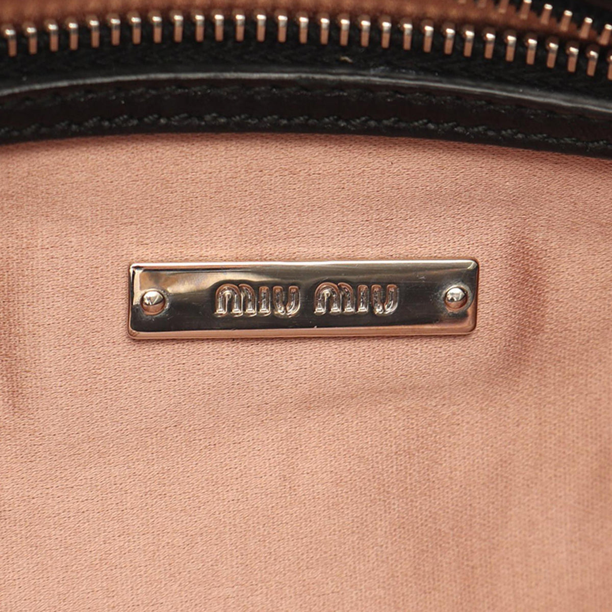 Miu Miu Matelasse Nappa Crystal Chain Satchel