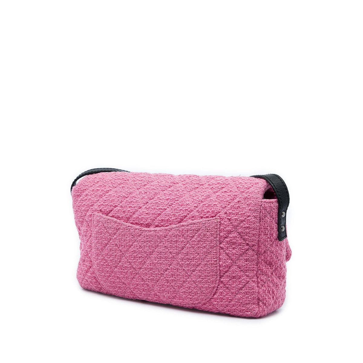 Chanel Jumbo Quilted Tweed Reissue 2.55 Easy Messenger Flap — Pink