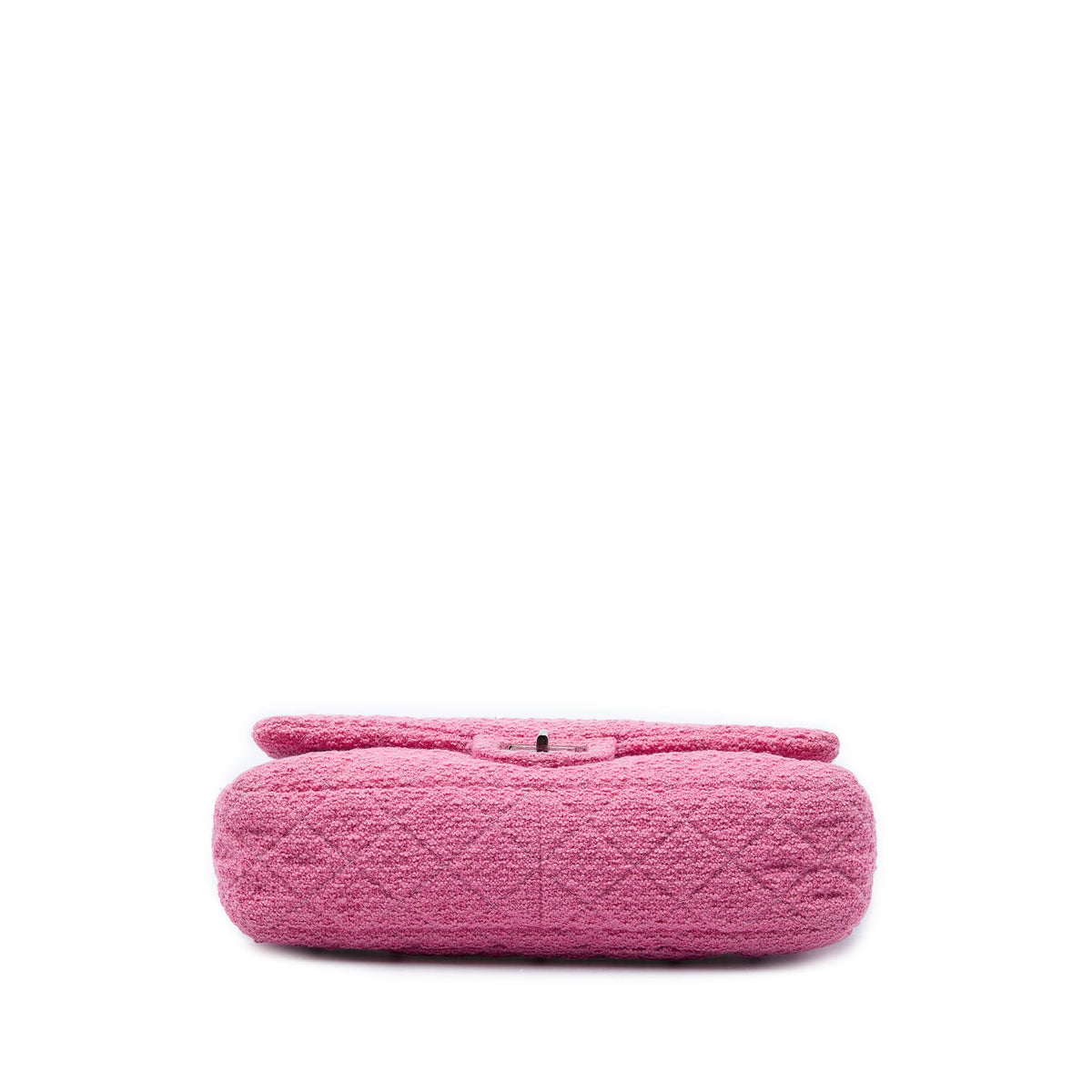 Chanel Jumbo Quilted Tweed Reissue 2.55 Easy Messenger Flap — Pink