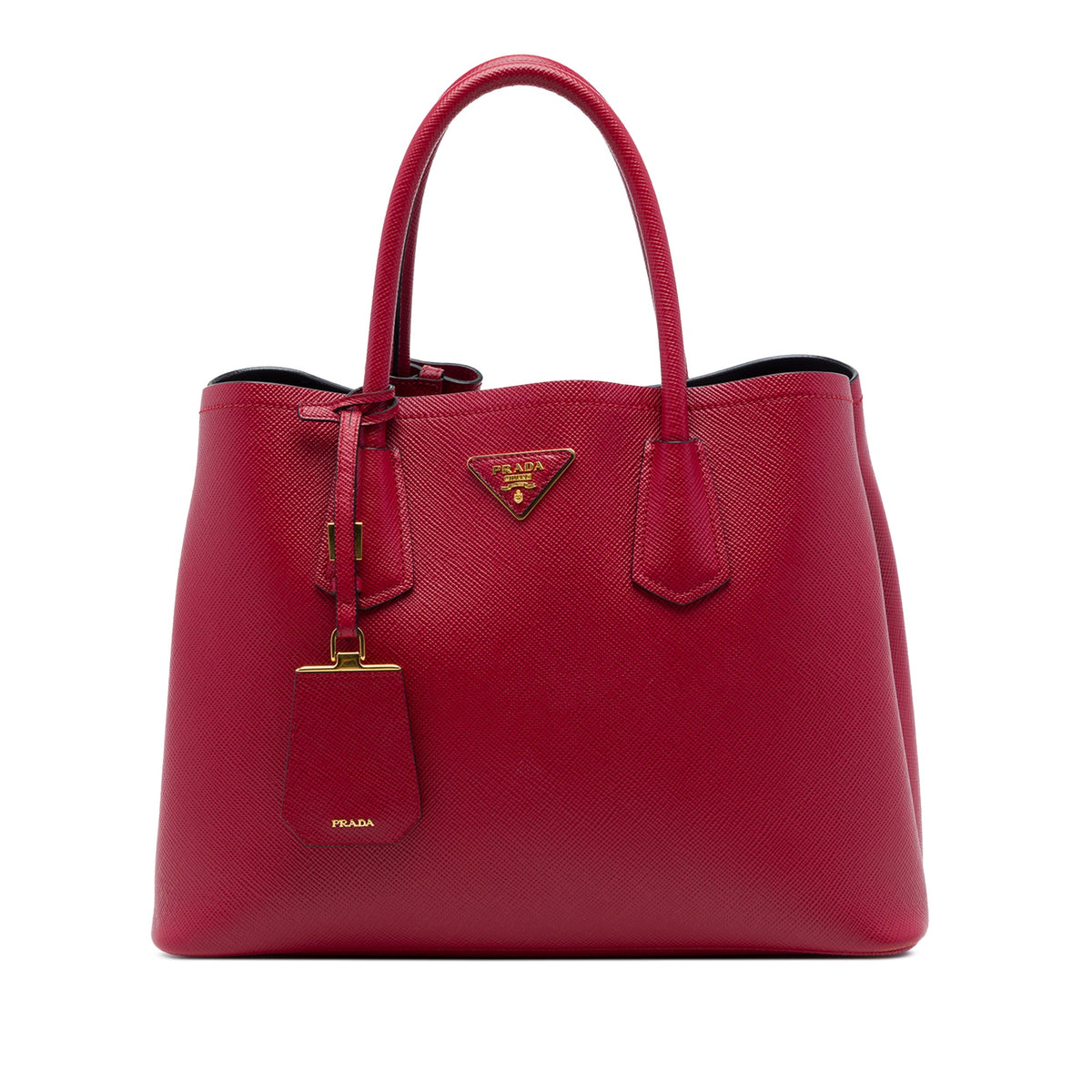 Prada Medium Saffiano Cuir Double Satchel