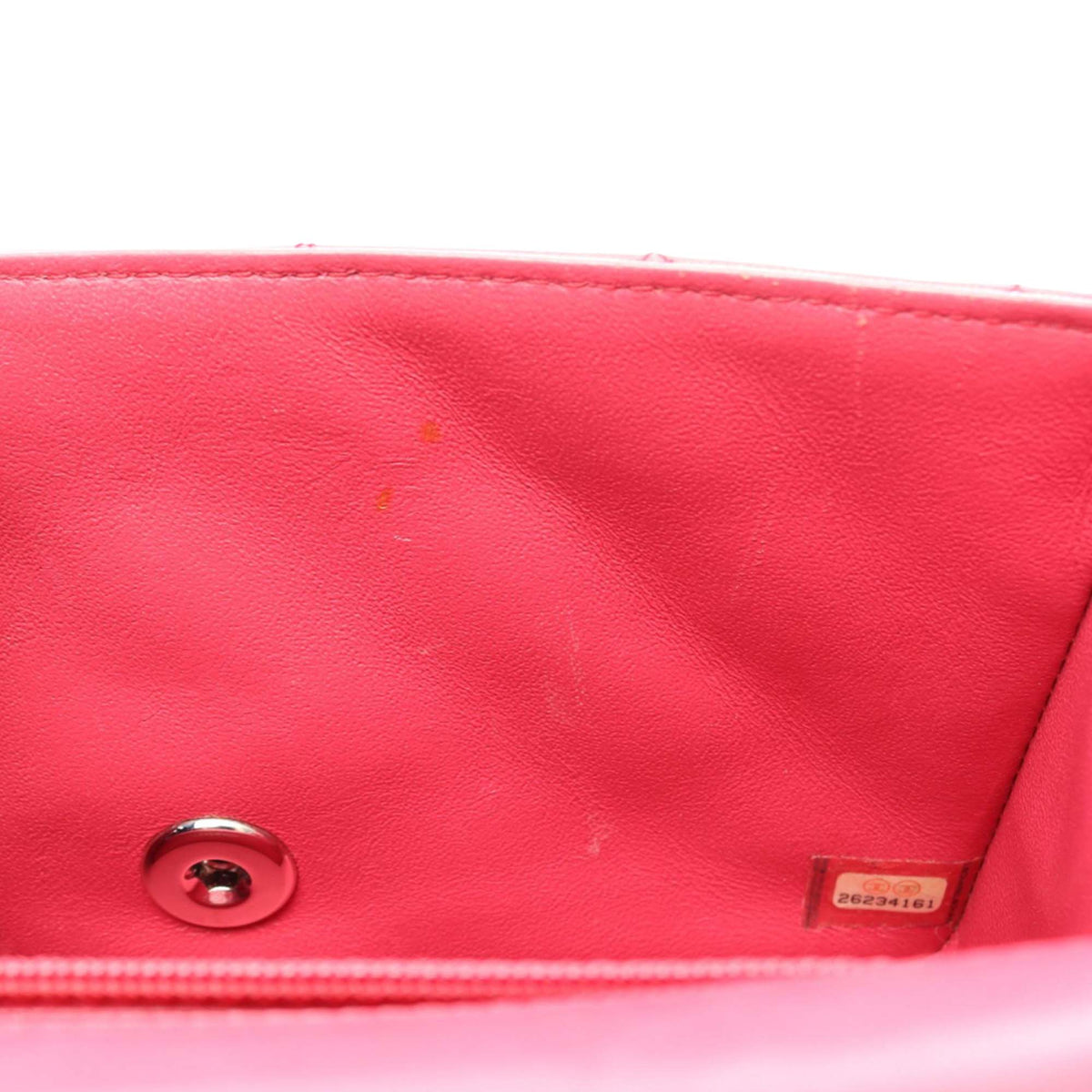 Chanel Mini Rectangular Classic Lambskin Single Flap — Pink