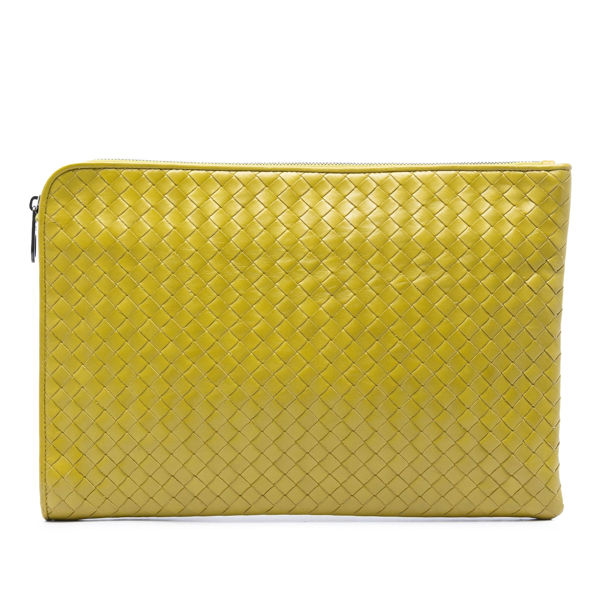 Bottega Veneta Large Nappa Intrecciato Zip Pouch