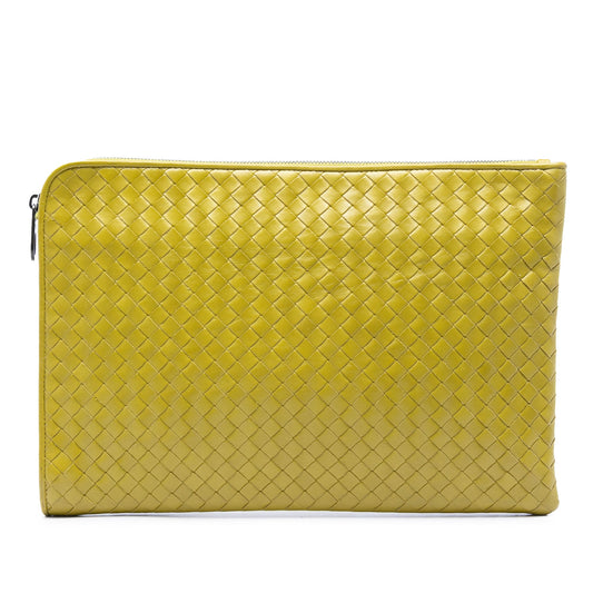 Bottega Veneta Large Nappa Intrecciato Zip Pouch