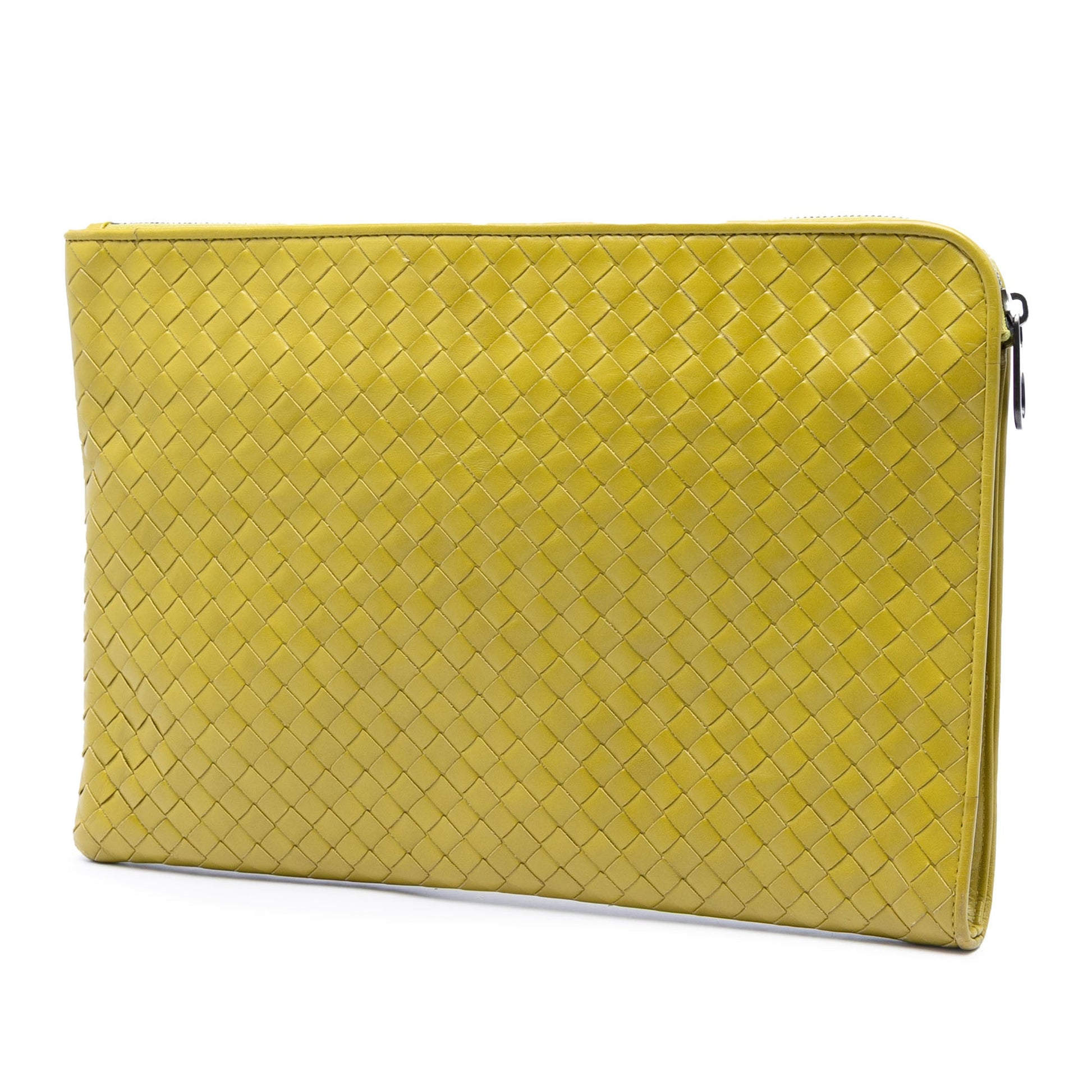 Bottega Veneta Large Nappa Intrecciato Zip Pouch