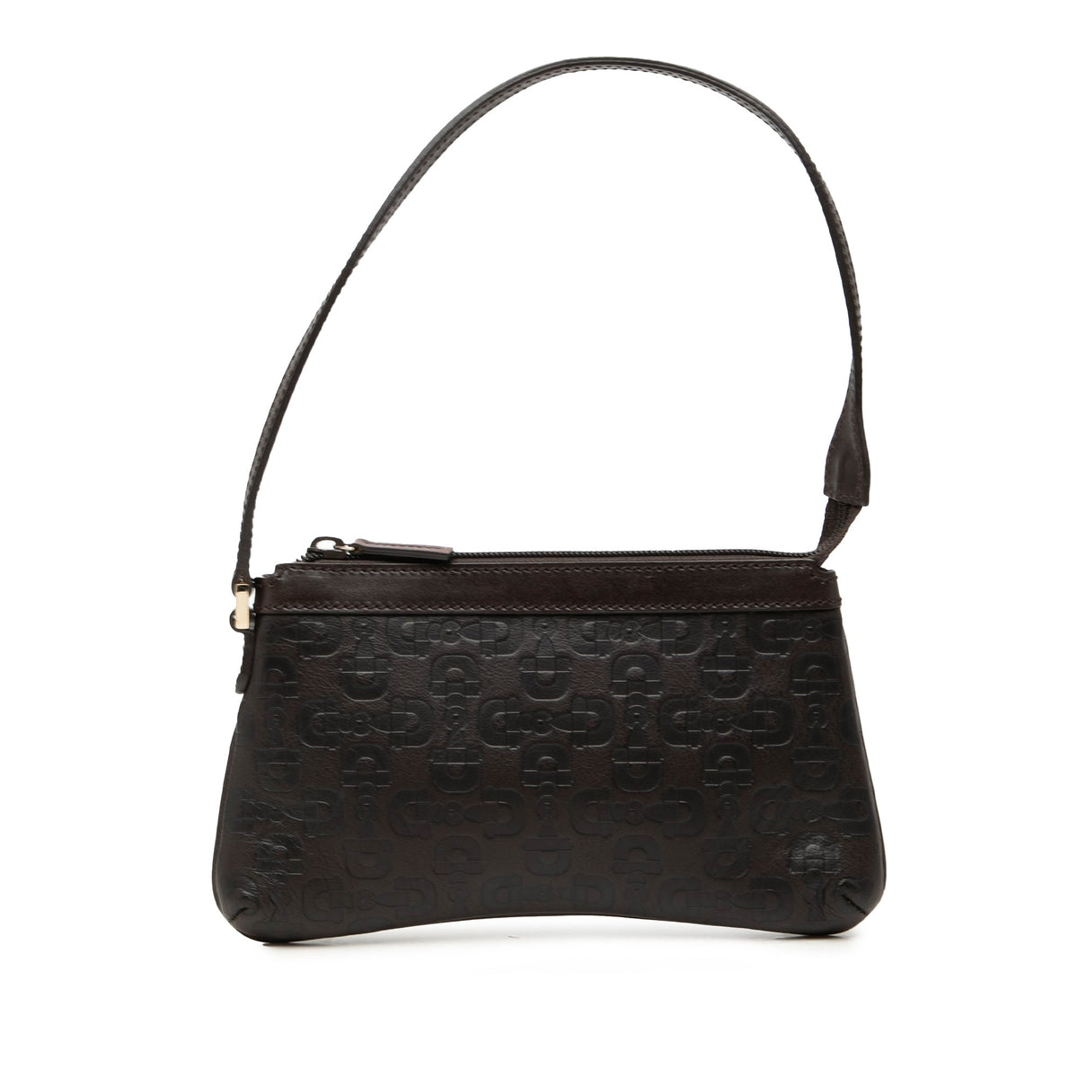 Gucci Horsebit Calfskin Shoulder Bag — Brown