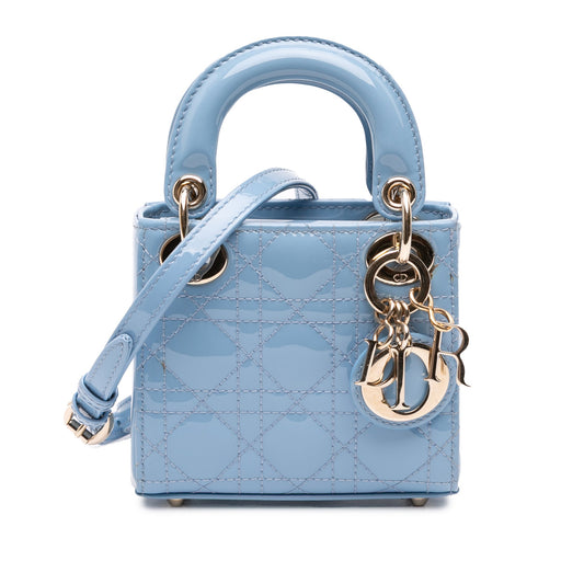 Dior Micro Patent Cannage Lady Dior