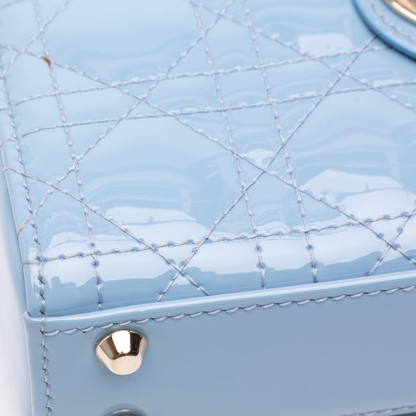 Dior Micro Patent Cannage Lady Dior