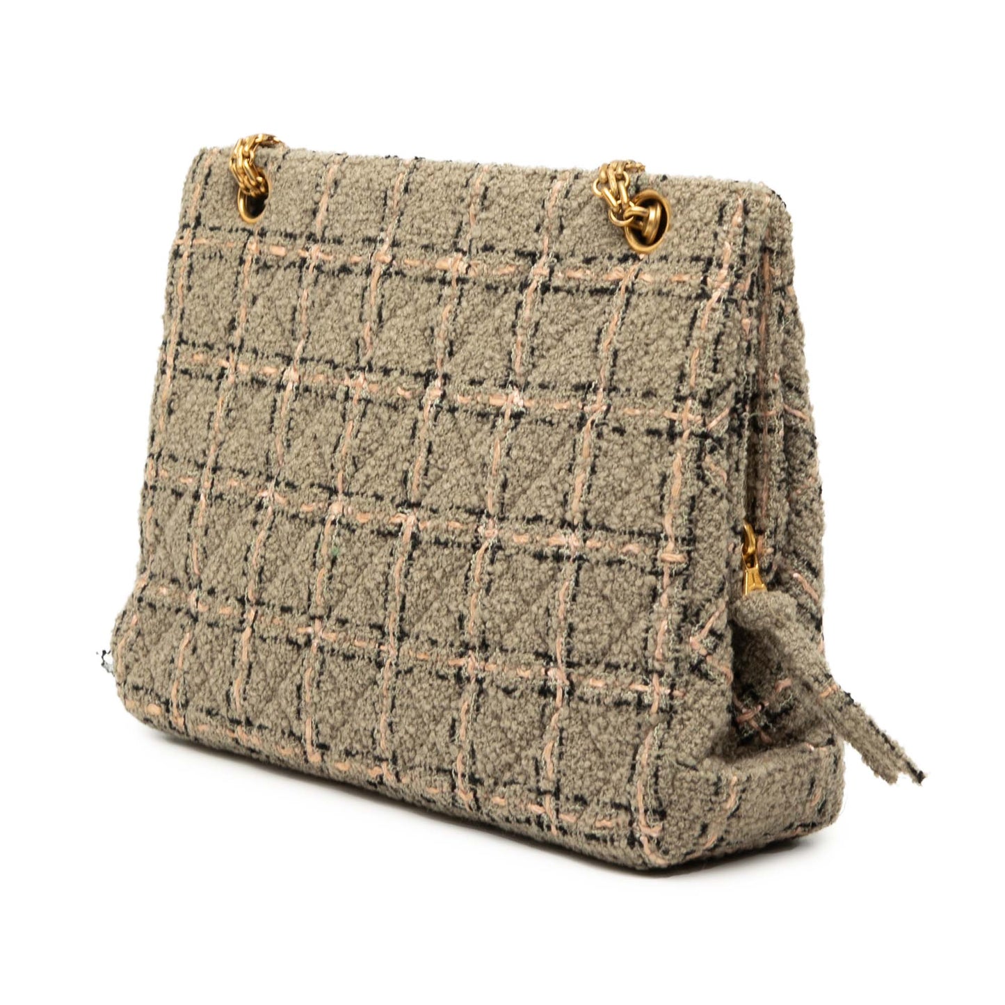 Chanel Multicolor Tweed and Leather Quadrato Box Shoulder Bag