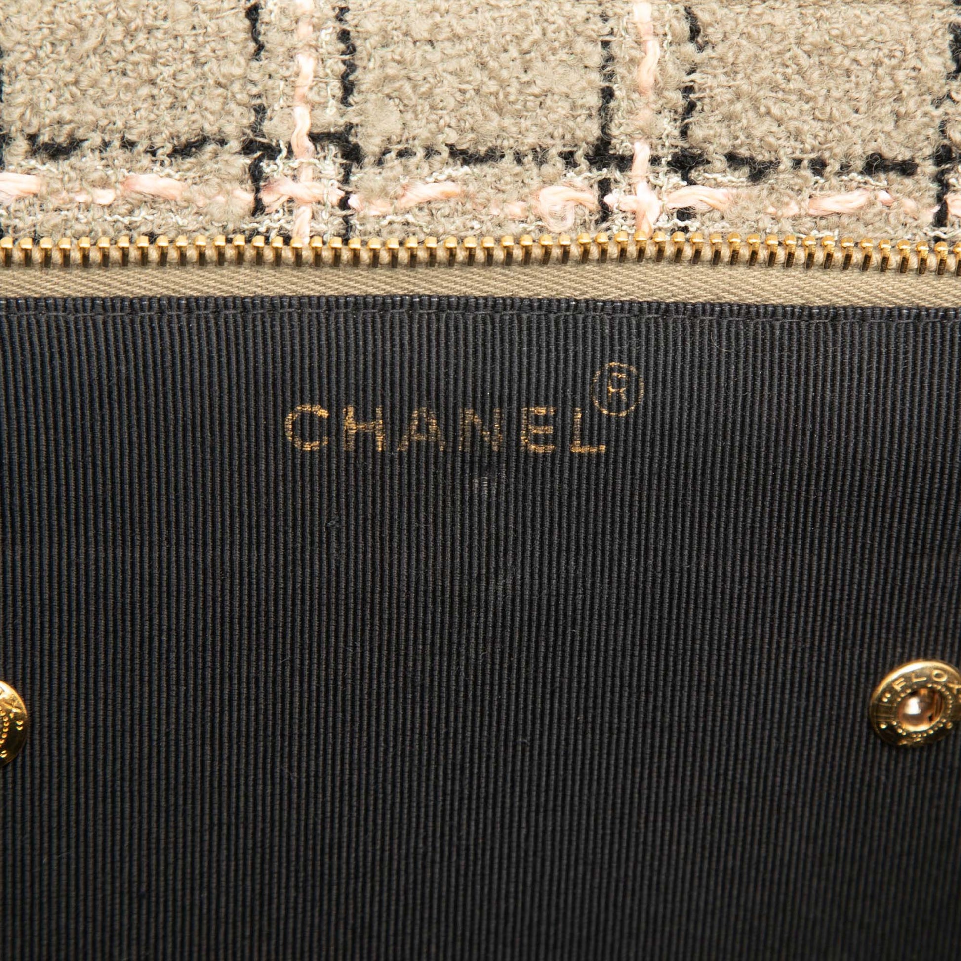 Chanel Multicolor Tweed and Leather Quadrato Box Shoulder Bag