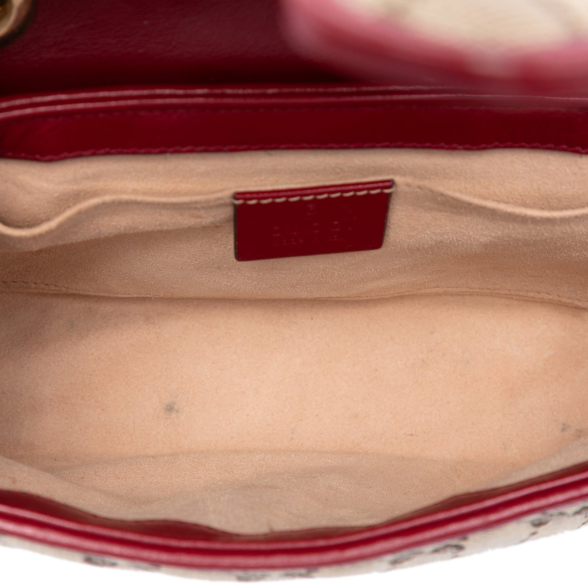 Gucci Small GG Marmont Matelasse Diagonal GG Canvas and Leather Shoulder Bag