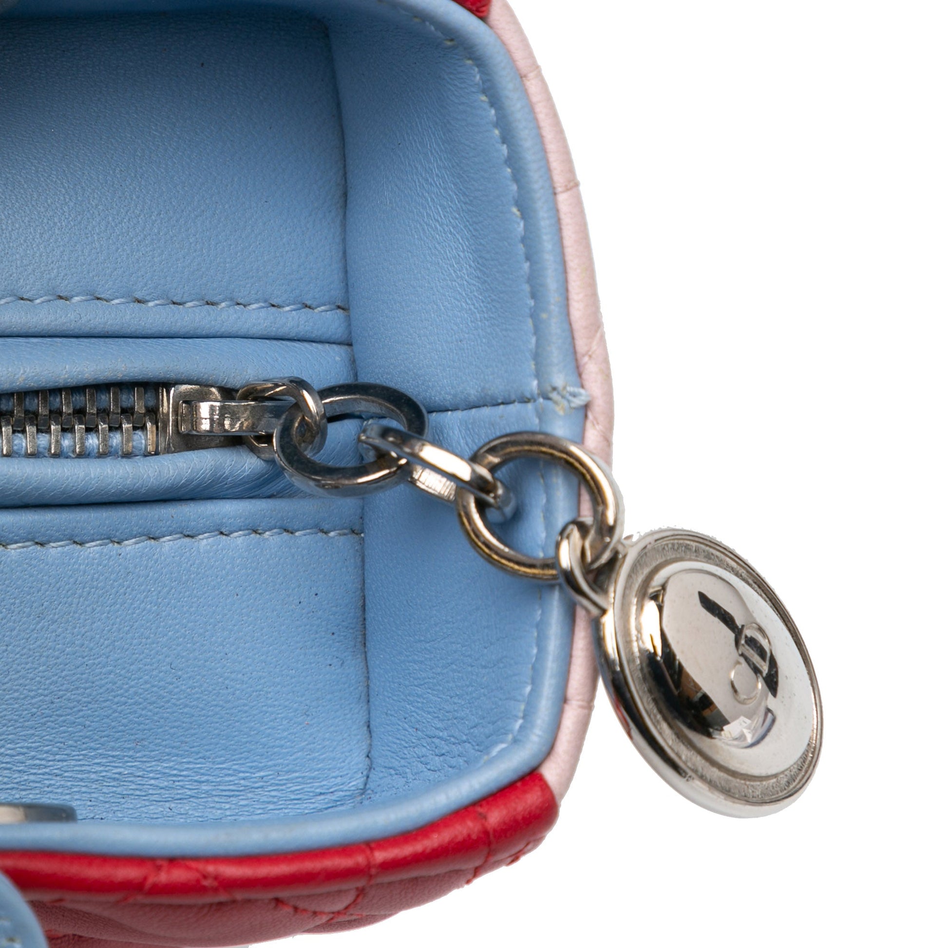 Dior Medium Tricolor Lambskin Cannage Lady Dior