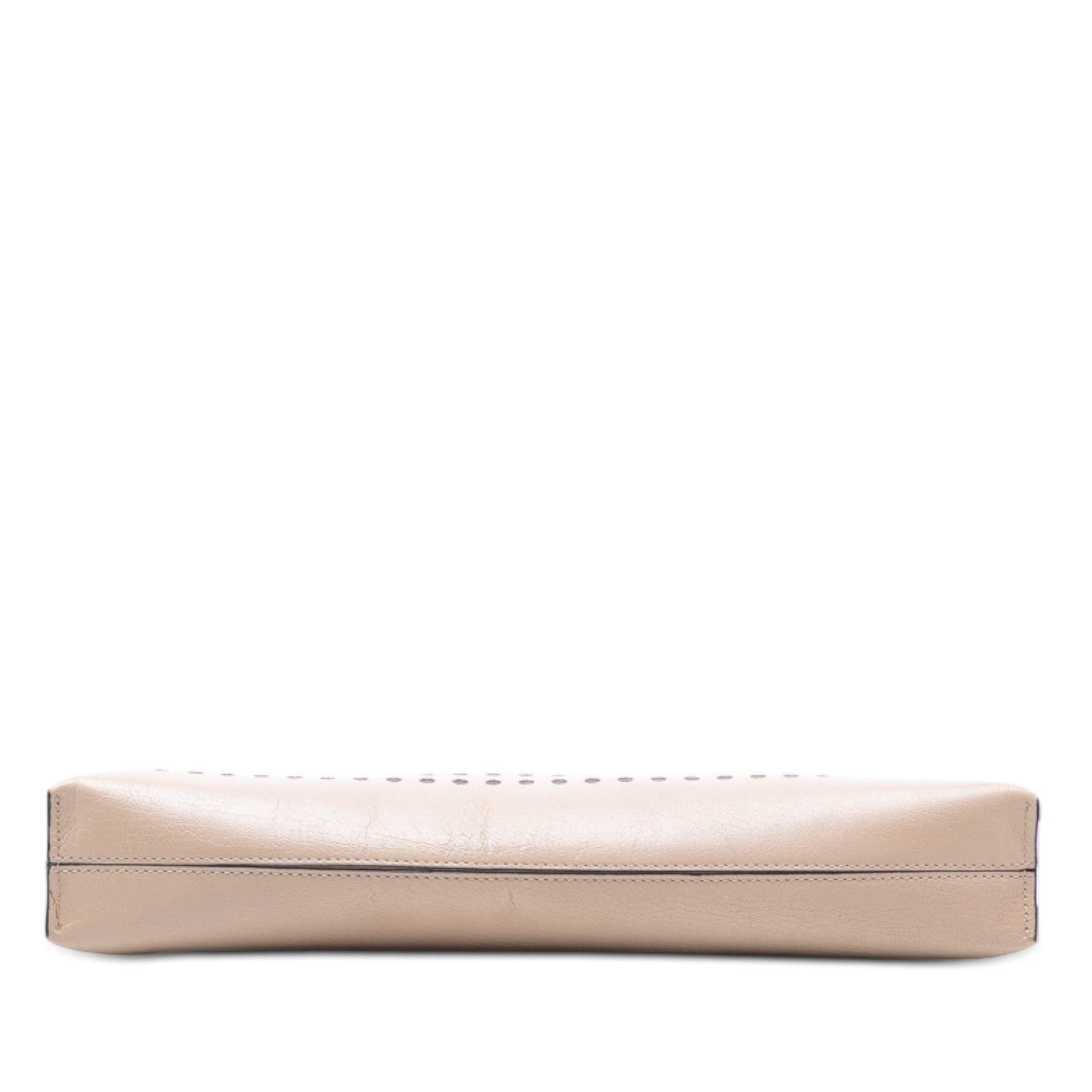 LOEWE Perforated Leather Anagram Clutch
