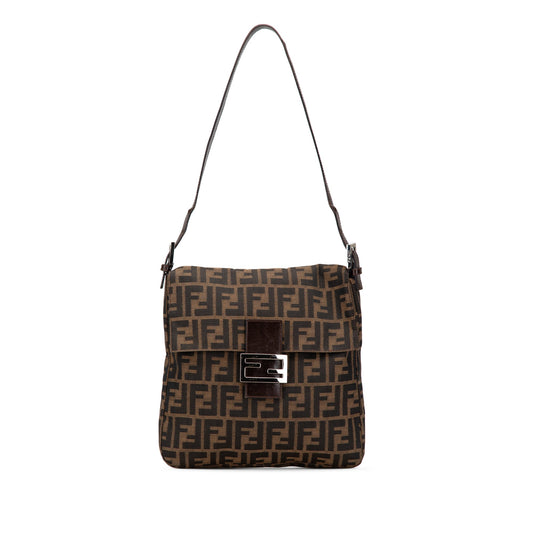 Fendi Zucca Canvas Shoulder Bag