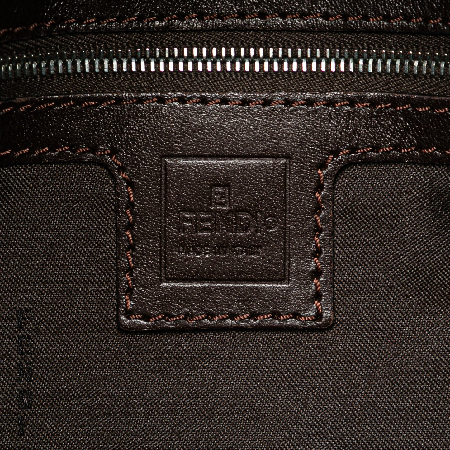 Fendi Zucca Canvas Shoulder Bag