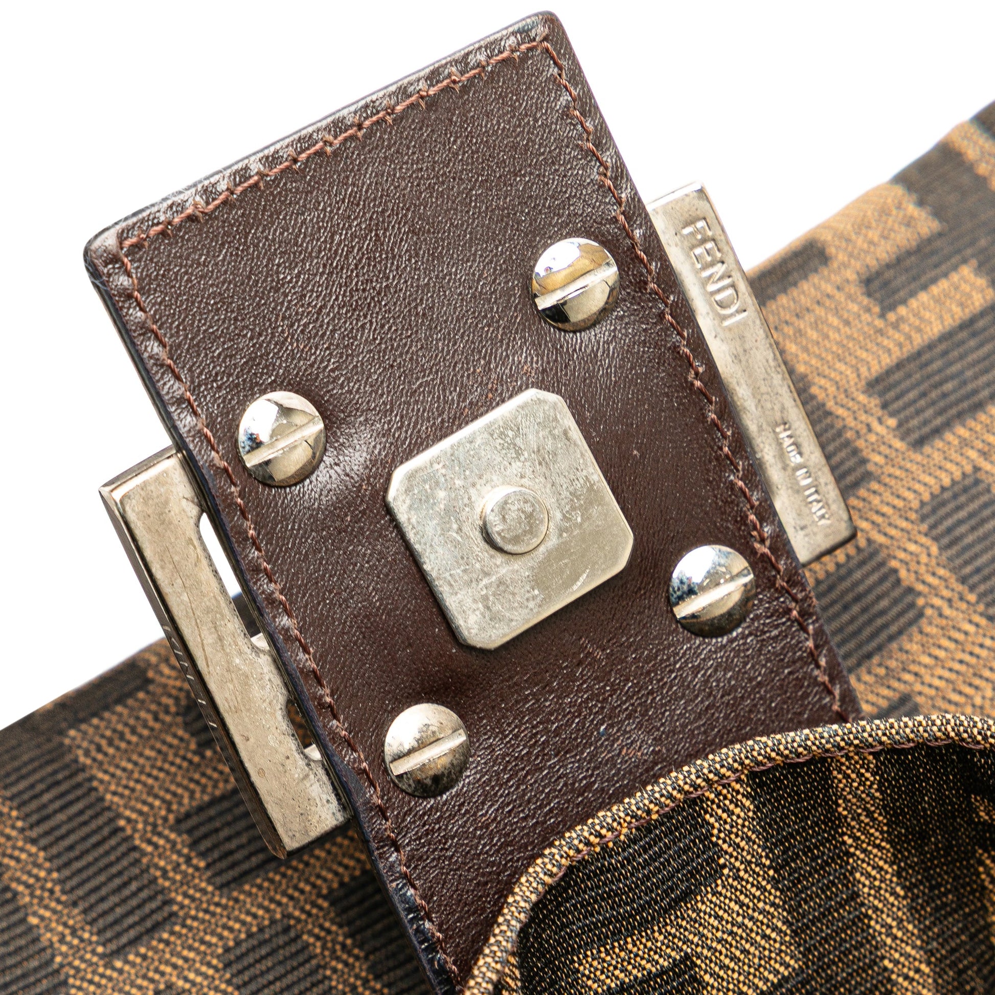 Fendi Zucca Canvas Shoulder Bag