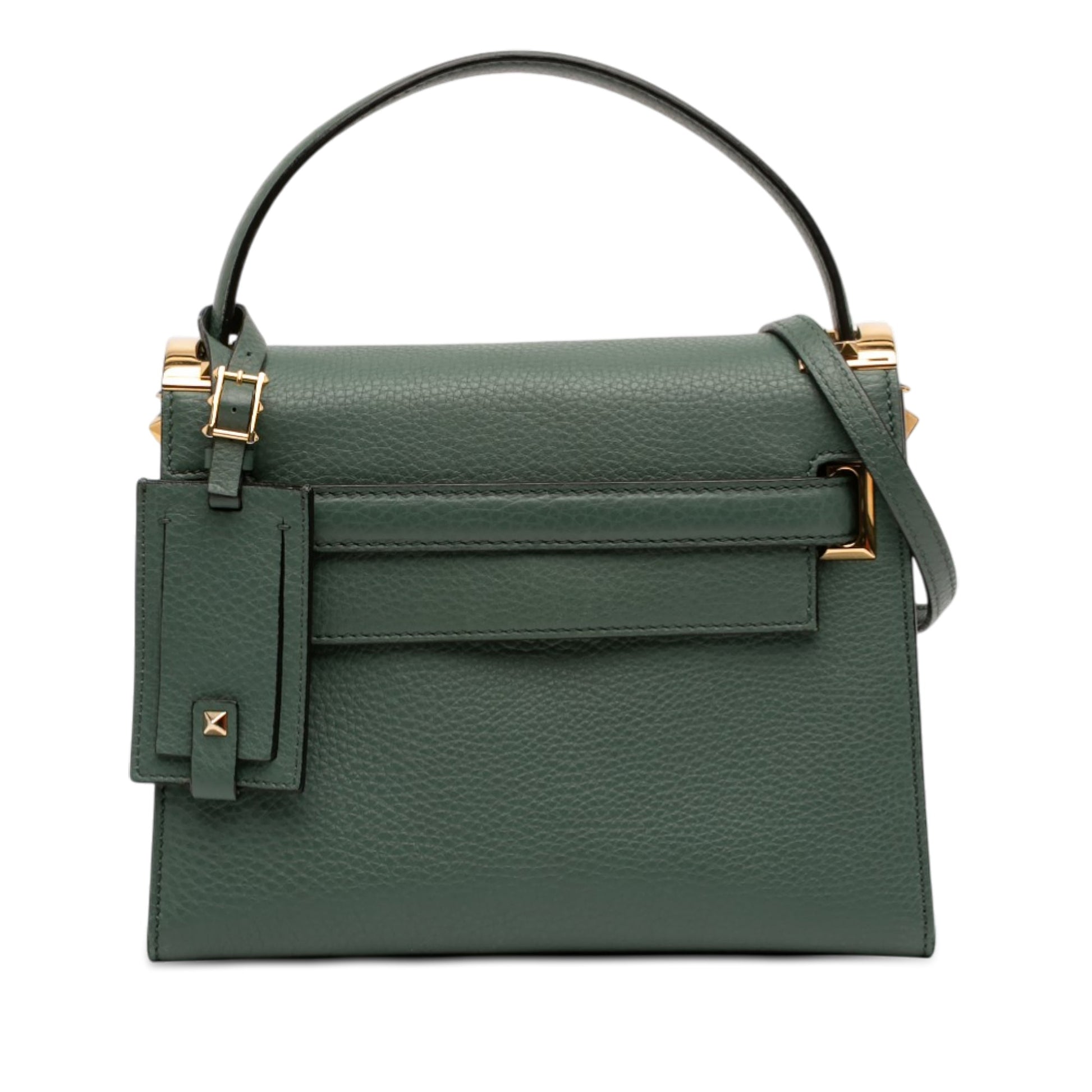 Valentino Small Leather My Rockstud Frame Satchel